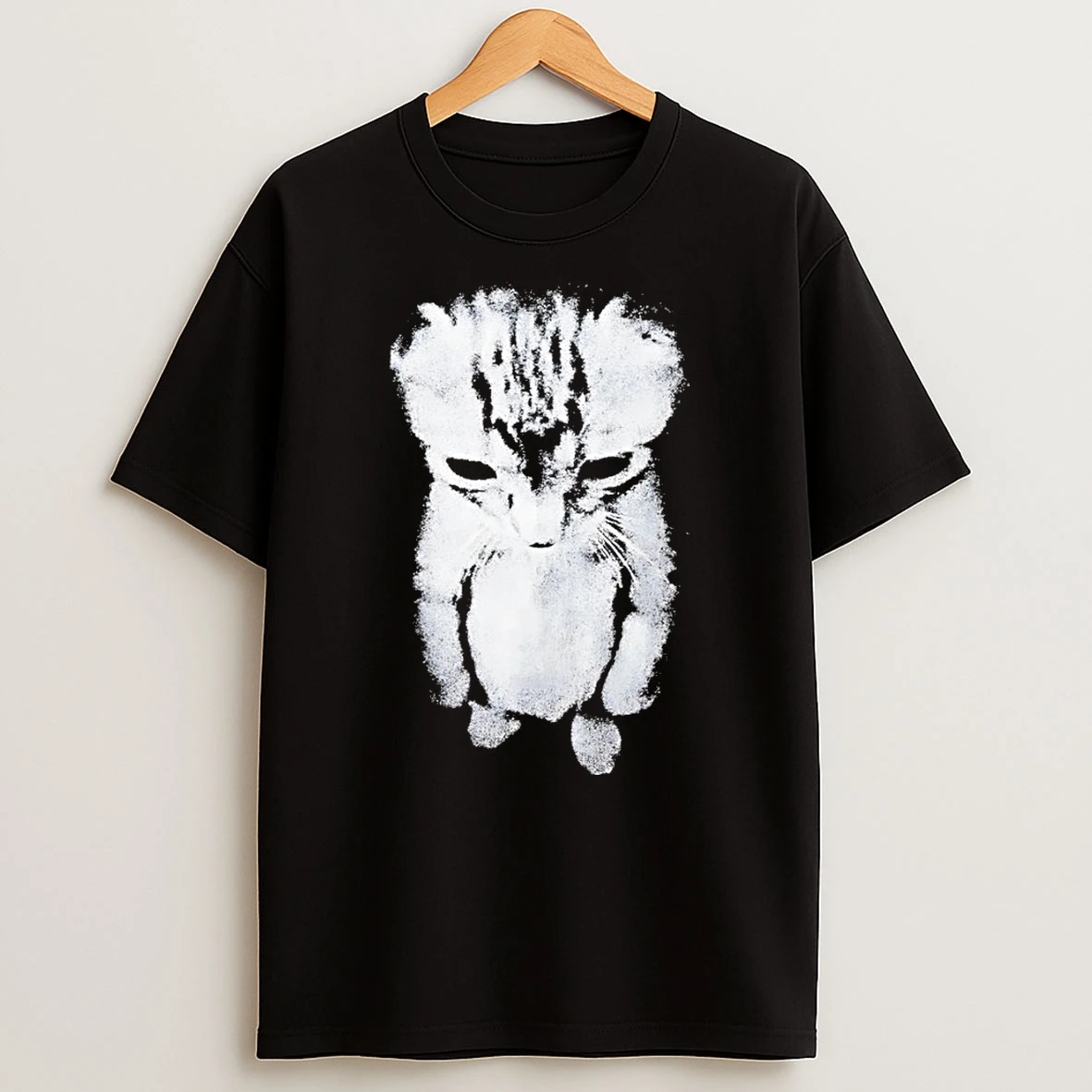 Sad Kitten Meme Standing Cat Vintage T Shirt