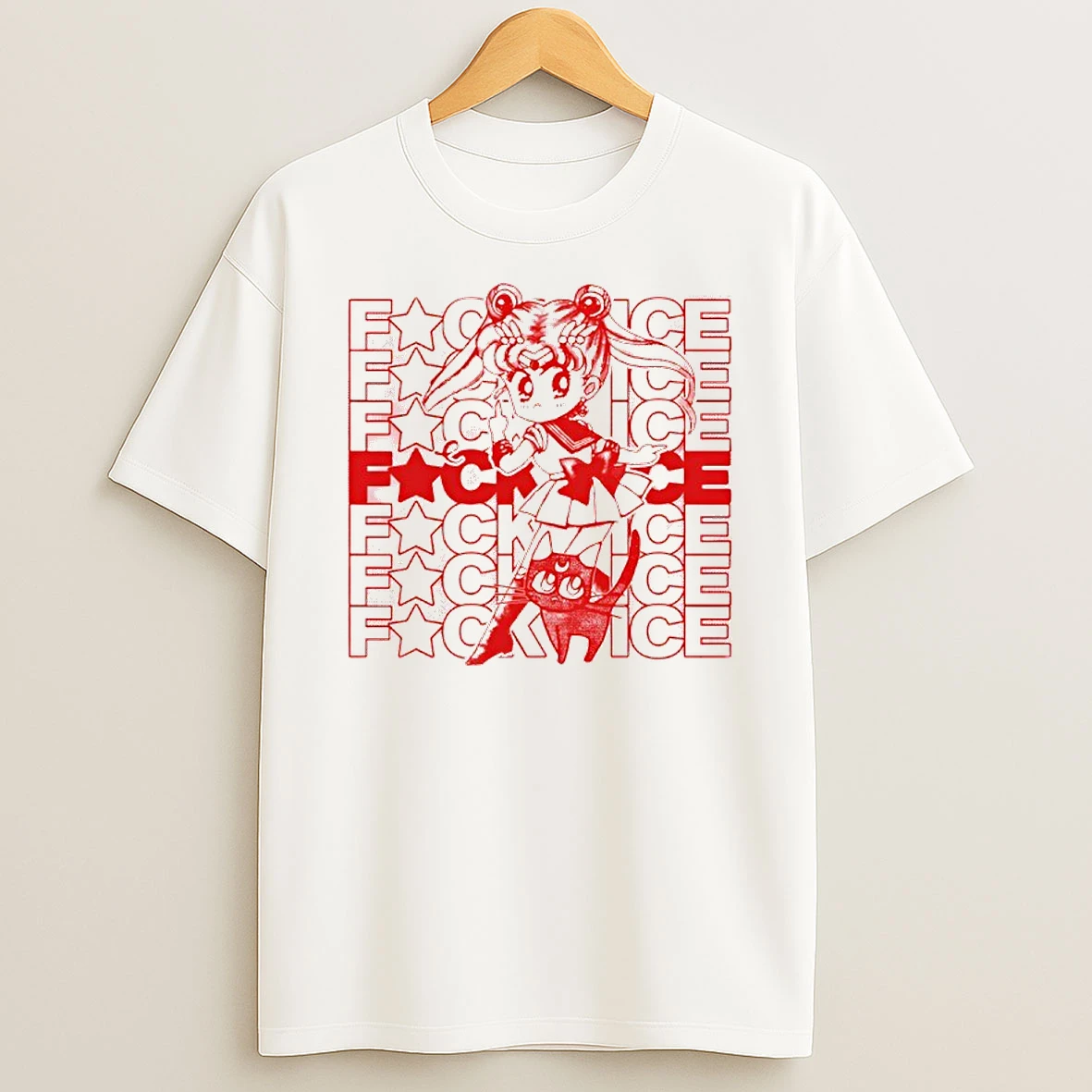 Sailor Moon And Her Cat Fuck Ice T Shirt