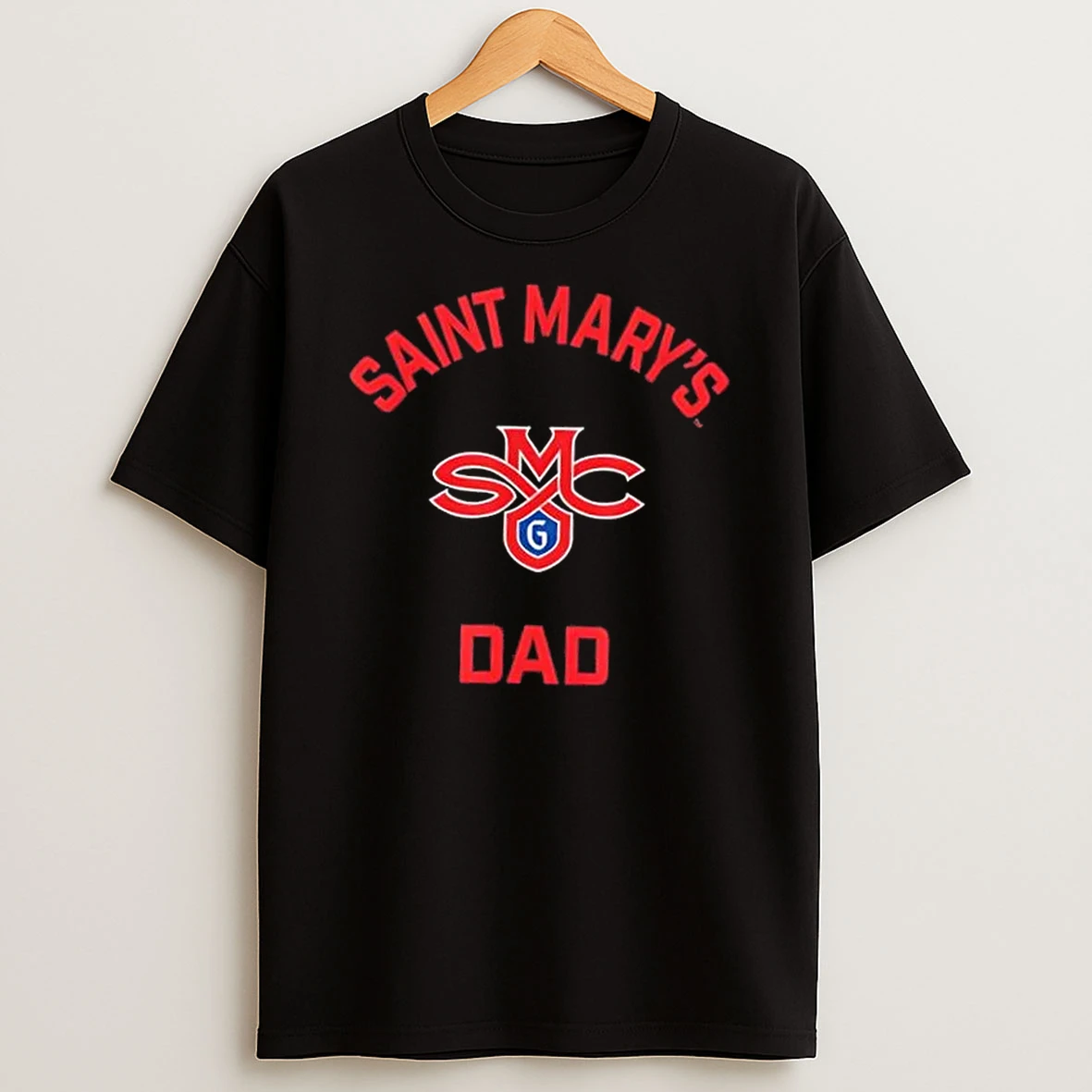 Saint Marys College Gaels Arched Dad Logo T Shirt