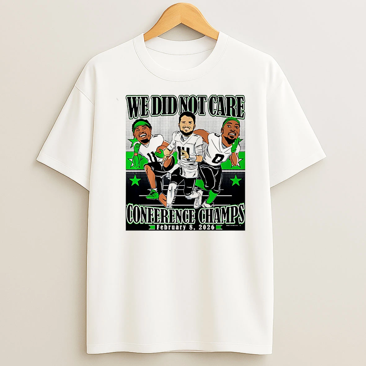 Sam Darnold Jaxon Smith Njigba Demarcus Lawrence Seahawks We Did Not Care Conference Champions T Shirt