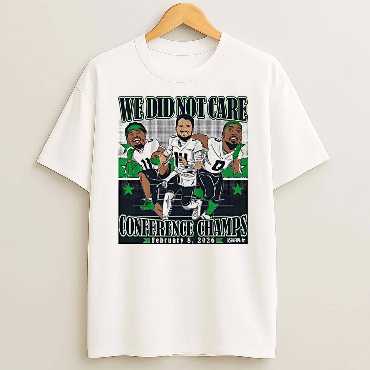 Sam Darnold Jaxon Smith Njigba And Demarcus Lawrence Conference Champions Caricatures T Shirt