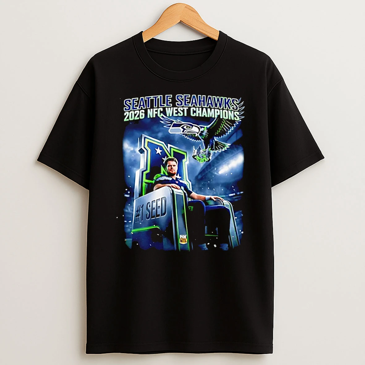 Sam Darnold Seattle Seahawks 2026 Nfc West Champions King T Shirt