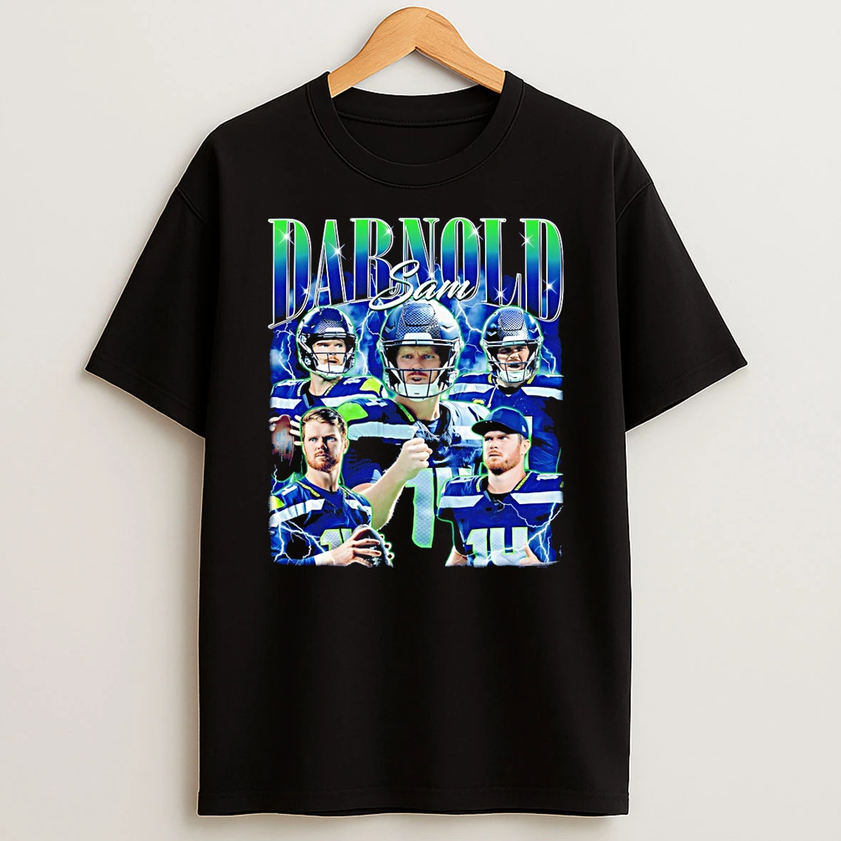 Sam Darnold Seattle Seahawks Football Defense 2026 Champions Graphic T Shirt