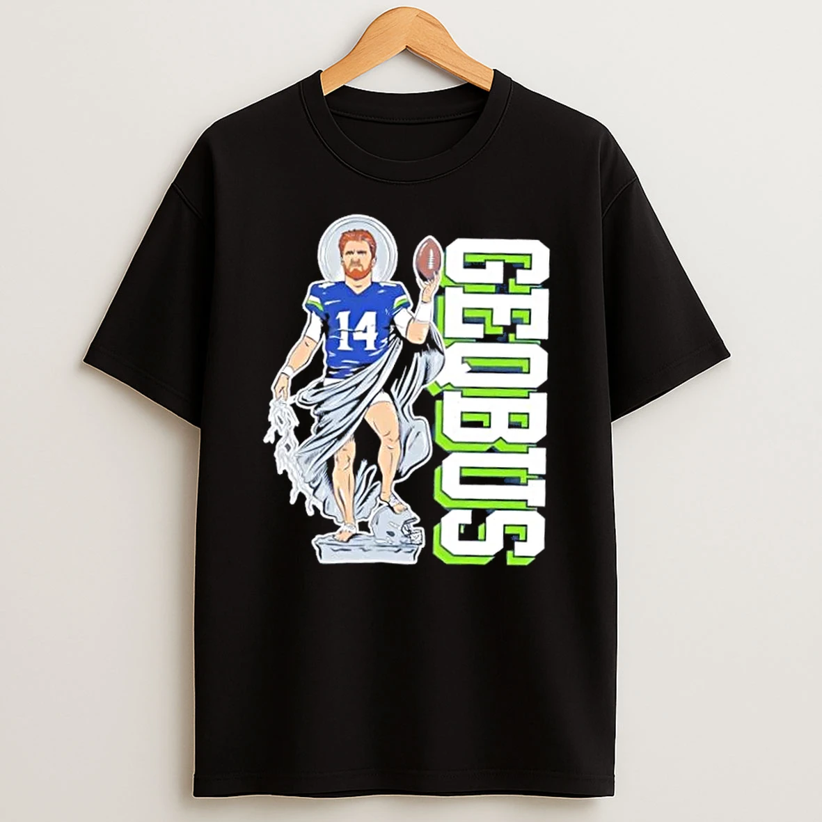 Sam Darnold Seattle Seahawks Football Statue Graphic T Shirt