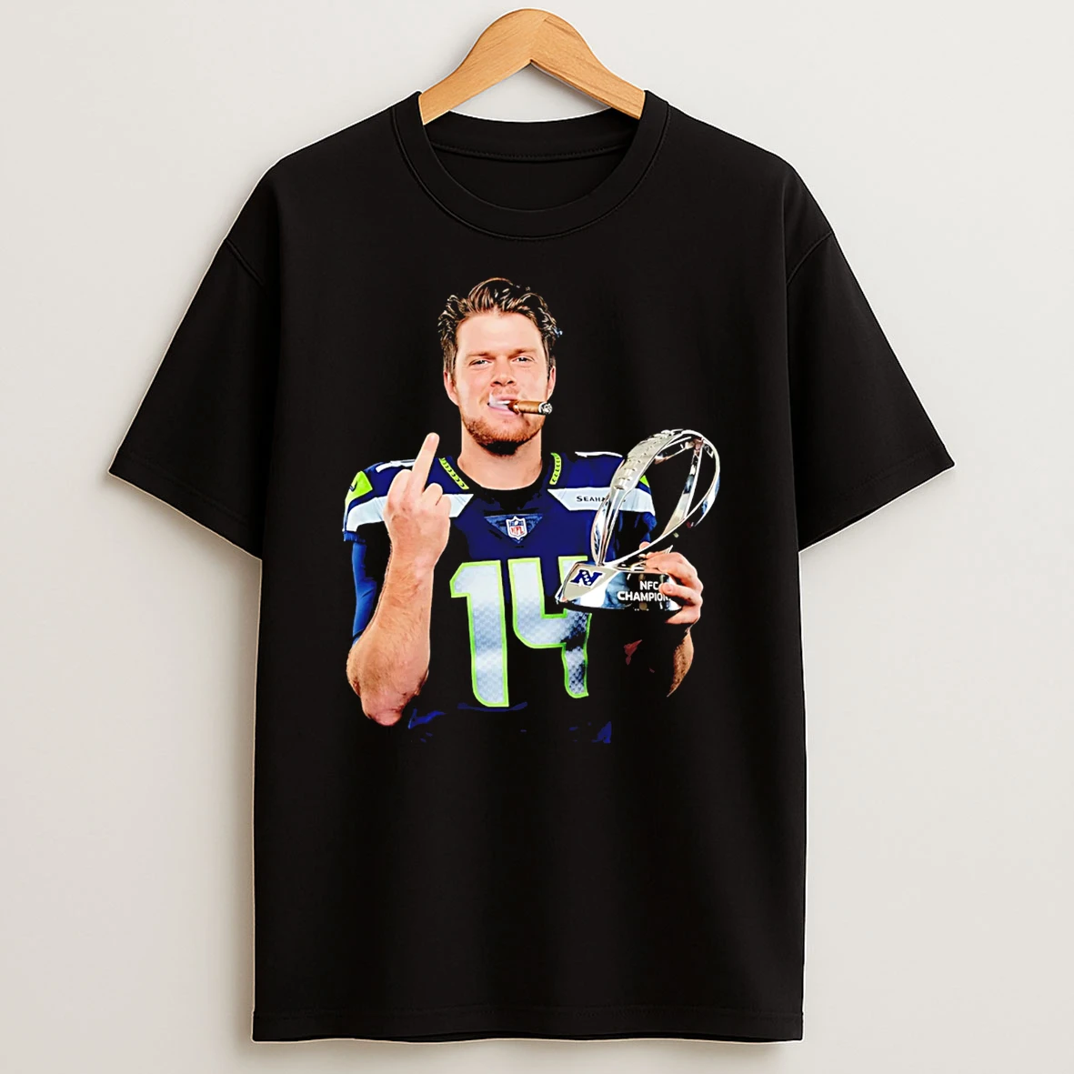 Sam Darnold Seattle Seahawks Nfc Champions Smoking T Shirt