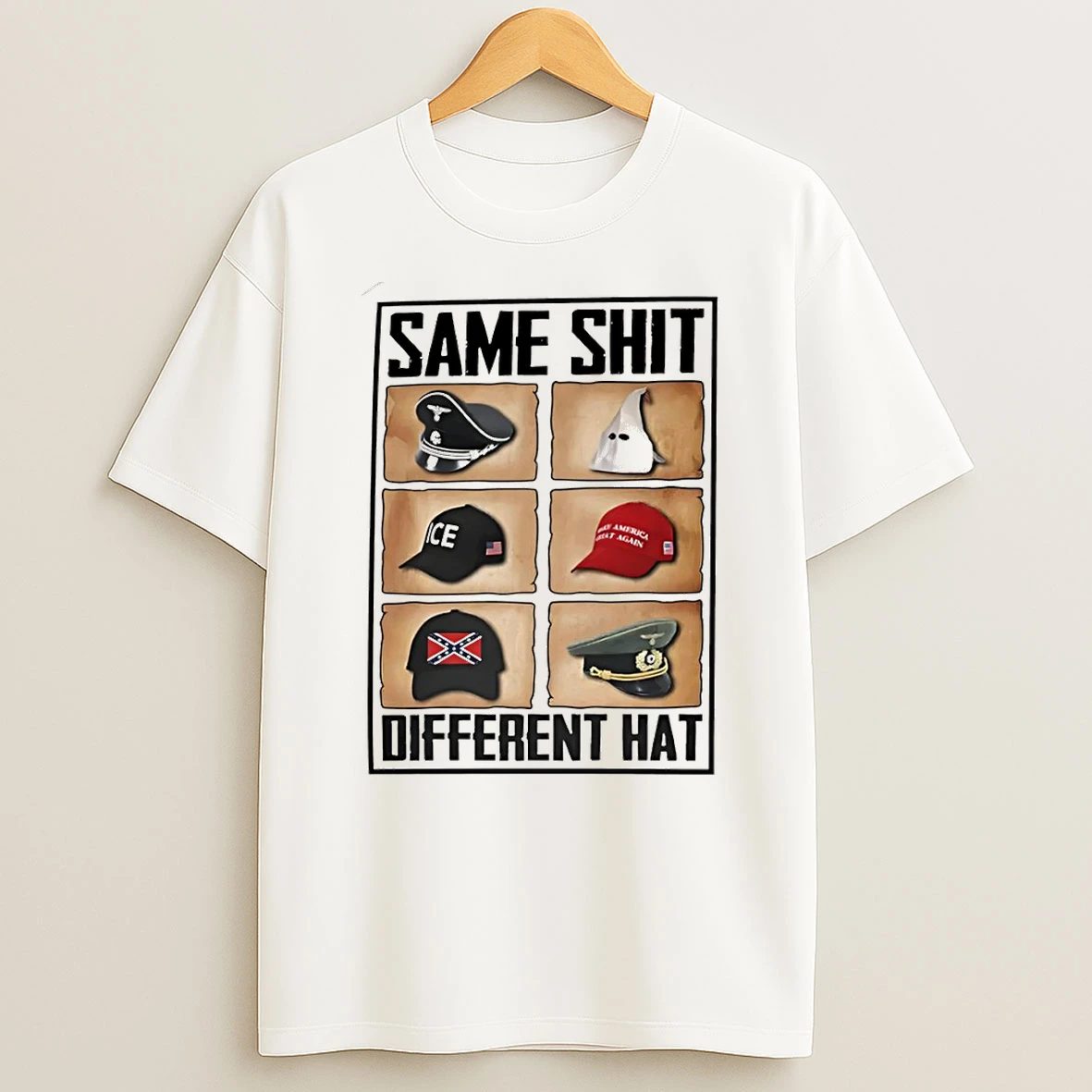 Same Shit Different Hat Anti Trump Political T Shirt