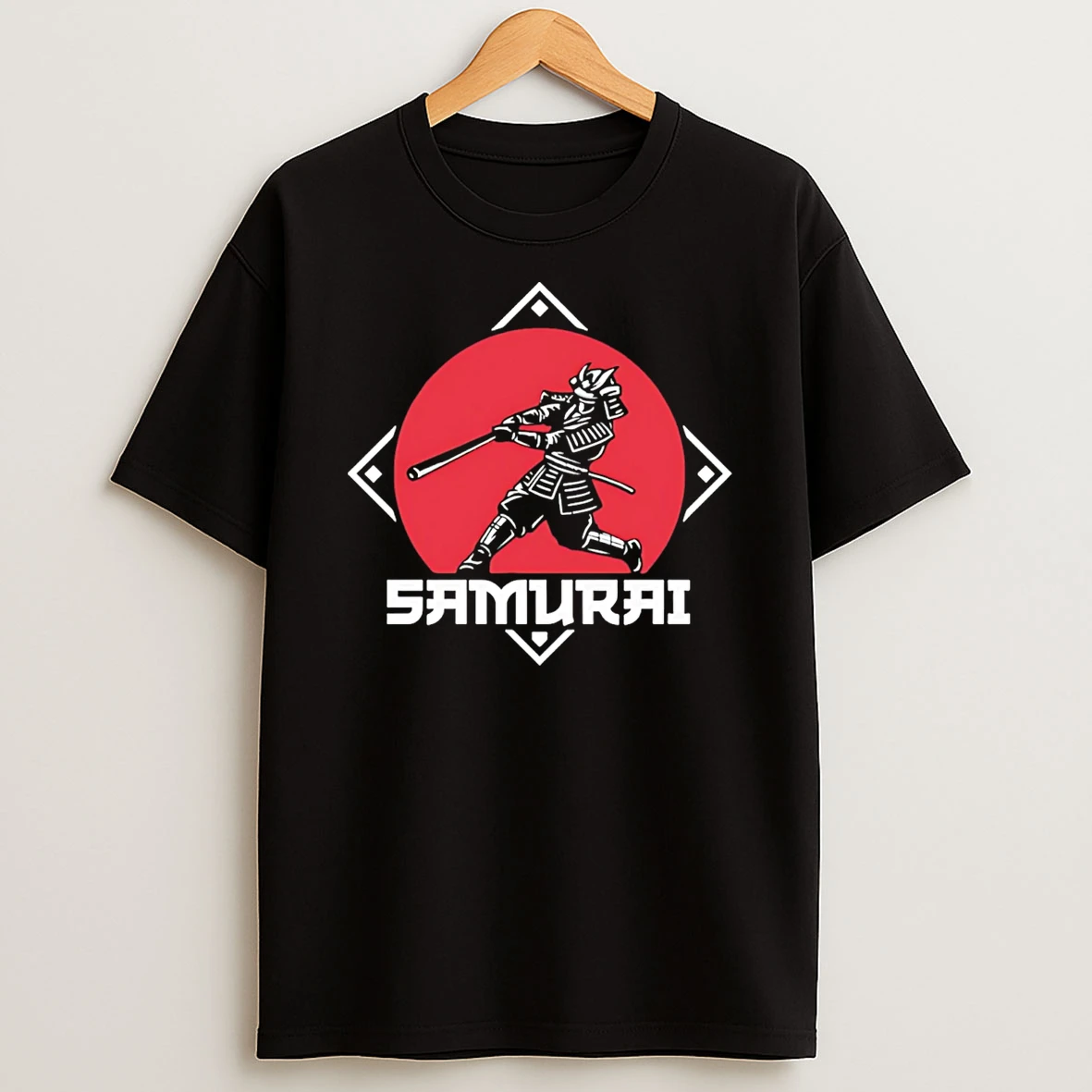 Samurai Hitter Baseball Player T Shirt