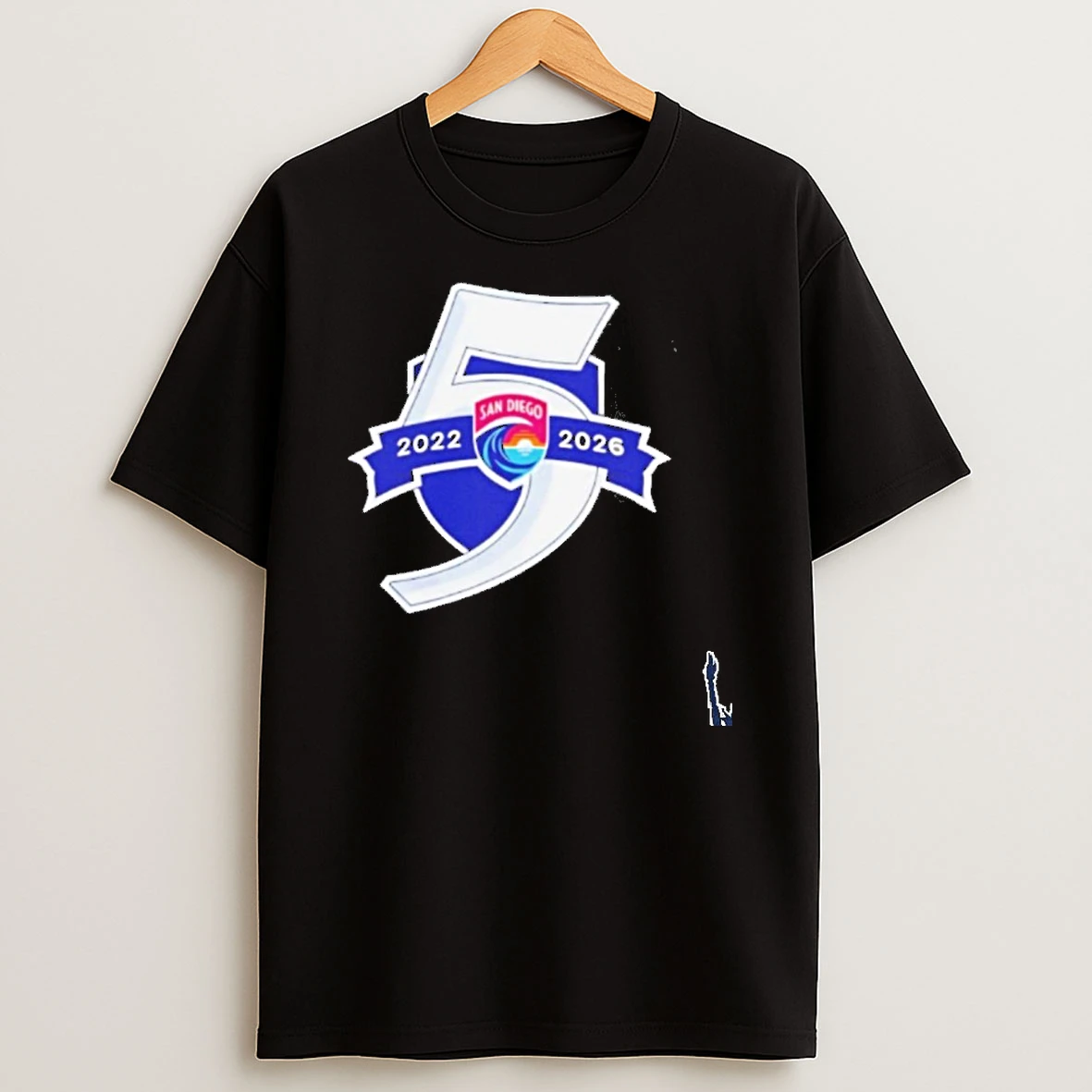 San Diego Wave Fc 2022 2026 5 Seasons Logo T Shirt