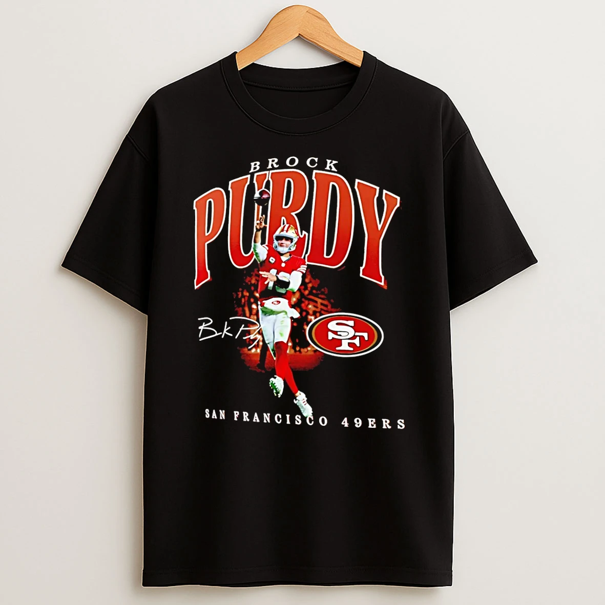 San Francisco 49ers Brock Purdy Hype Player Graphic Signature T Shirt