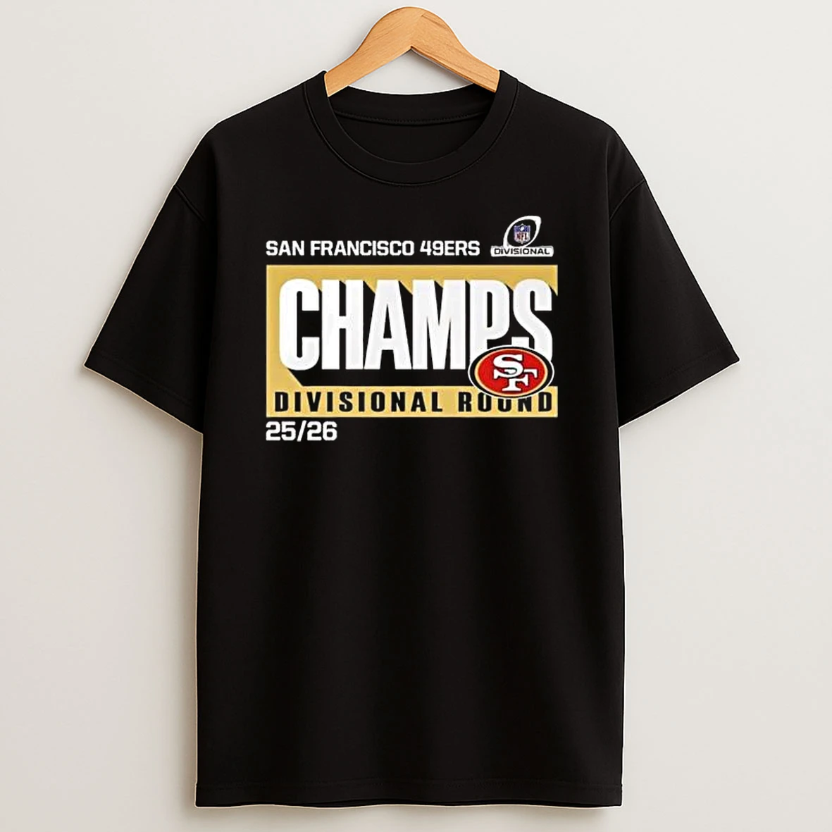 San Francisco 49ers Nfc Divisional Round Champions 2026 Logo T Shirt