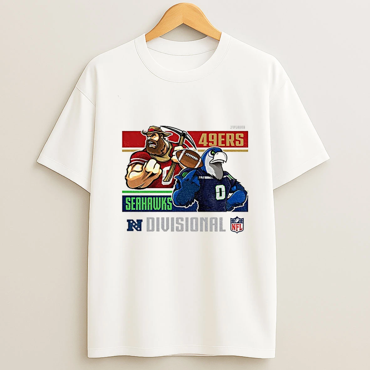San Francisco 49ers Vs Seattle Seahawks Mascot Football Nfl Divisional Round T Shirt