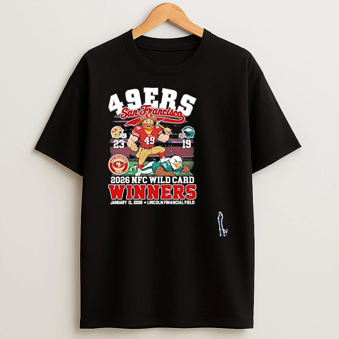 San Francisco 49s Mascot 2026 Nfc Wild Card Winners T Shirt