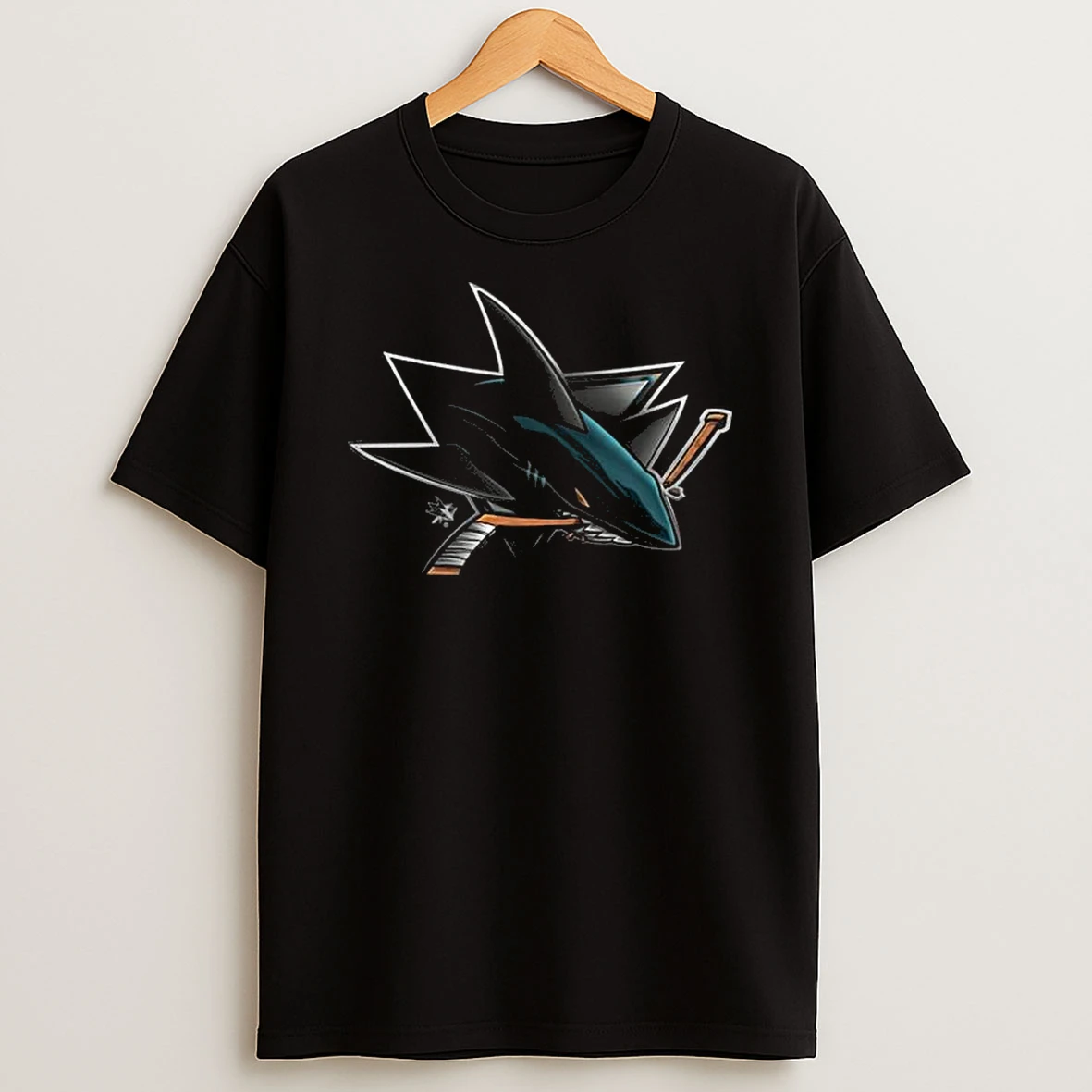 San Jose Sharks Personalized Midnight Mascot Logo T Shirt
