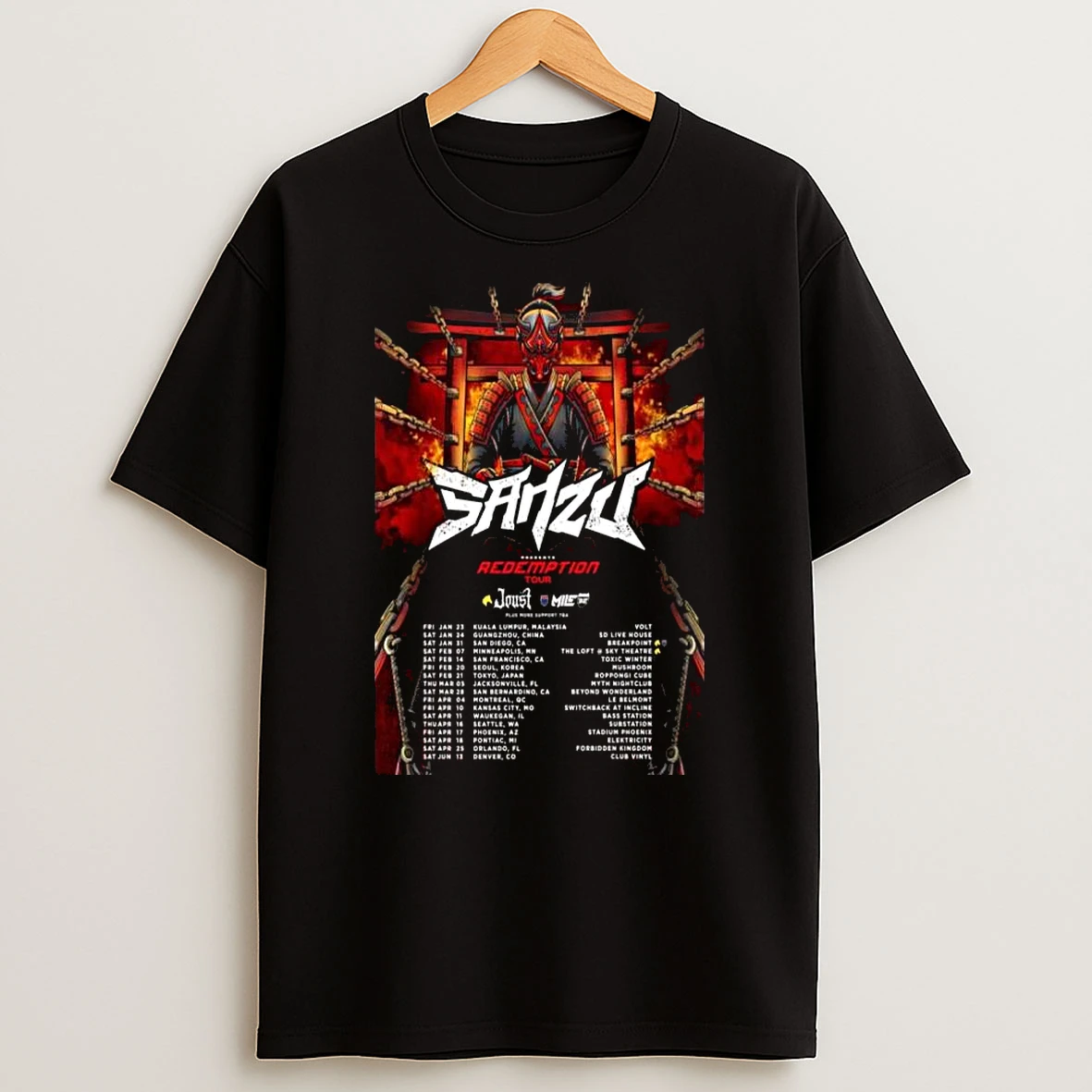 Sanza Redemption Tour 2026 T Shirt