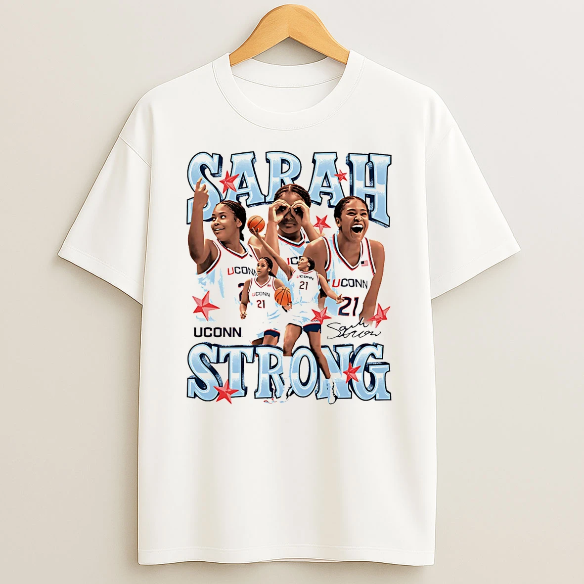 Sarah Strong Uconn Huskies Stars Vintage T Shirt