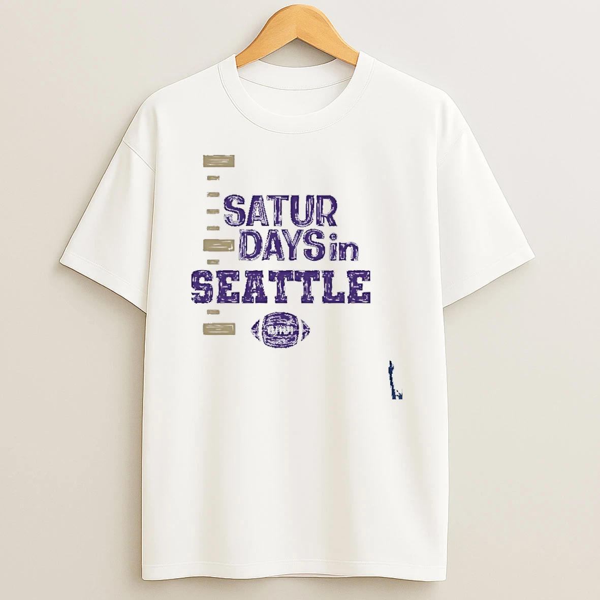 Saturdays In Seattle Football Fan T Shirt