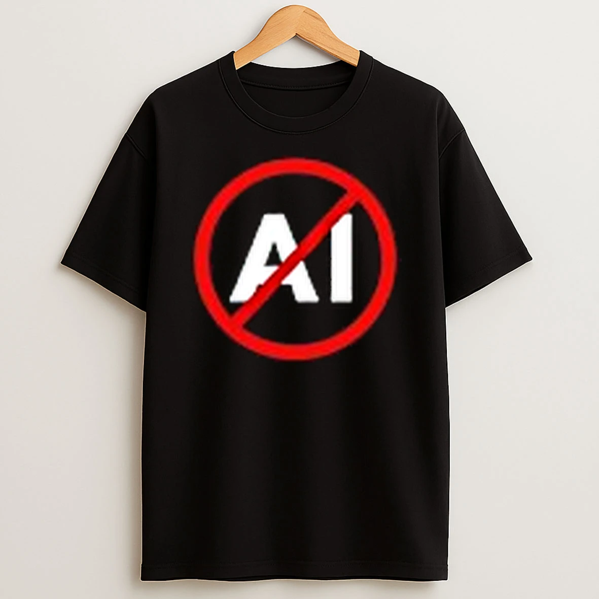 Say No To Ai Attitude Logo T Shirt