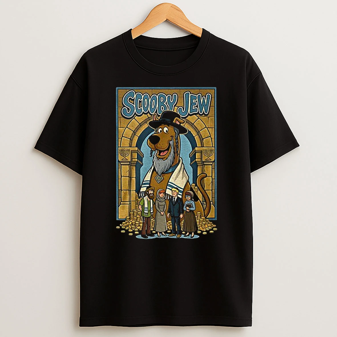 Scooby Jew Jewish Cartoon Funny Meme T Shirt