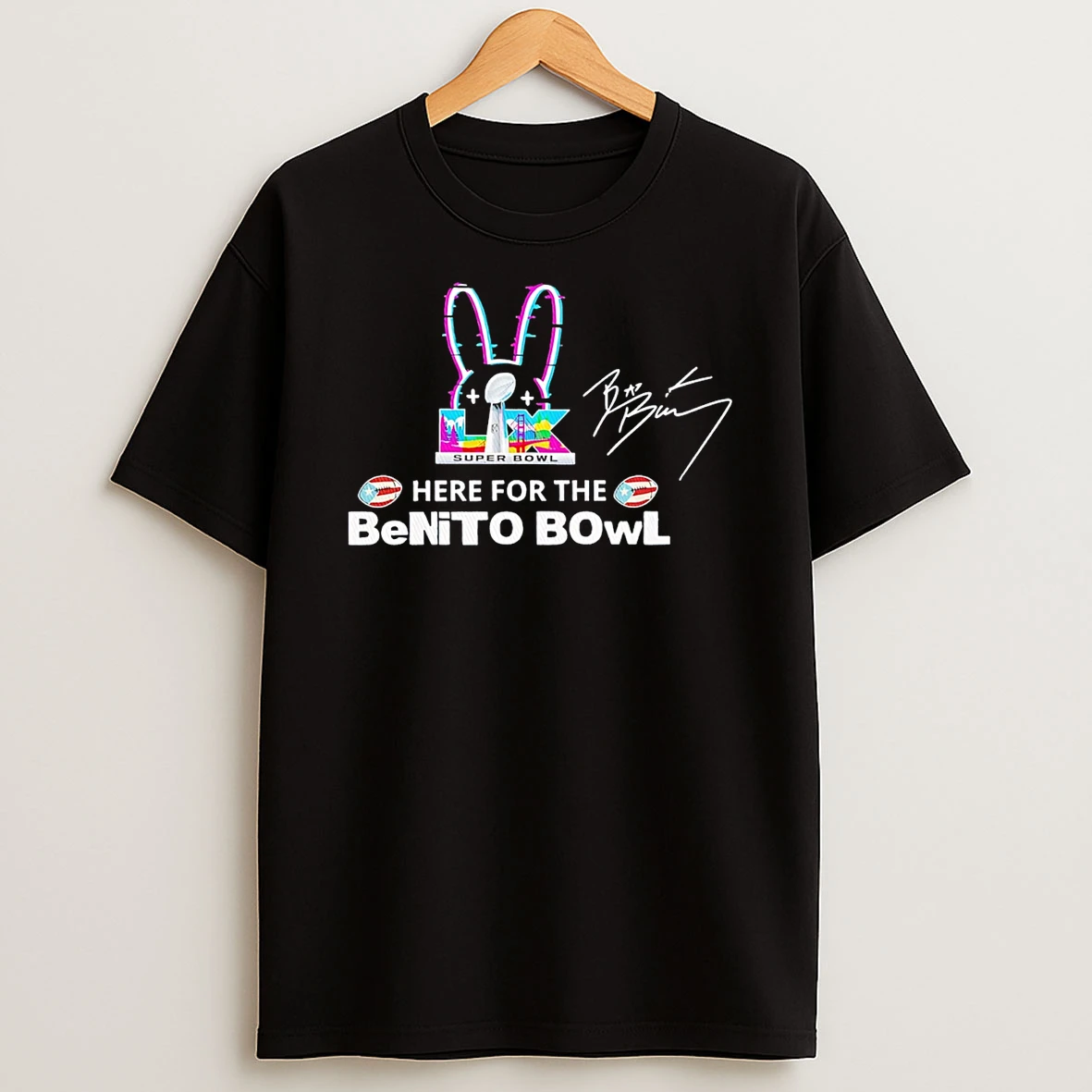 Seahawks Bad Bunny Here For The Benito Bowl 2026 T Shirt