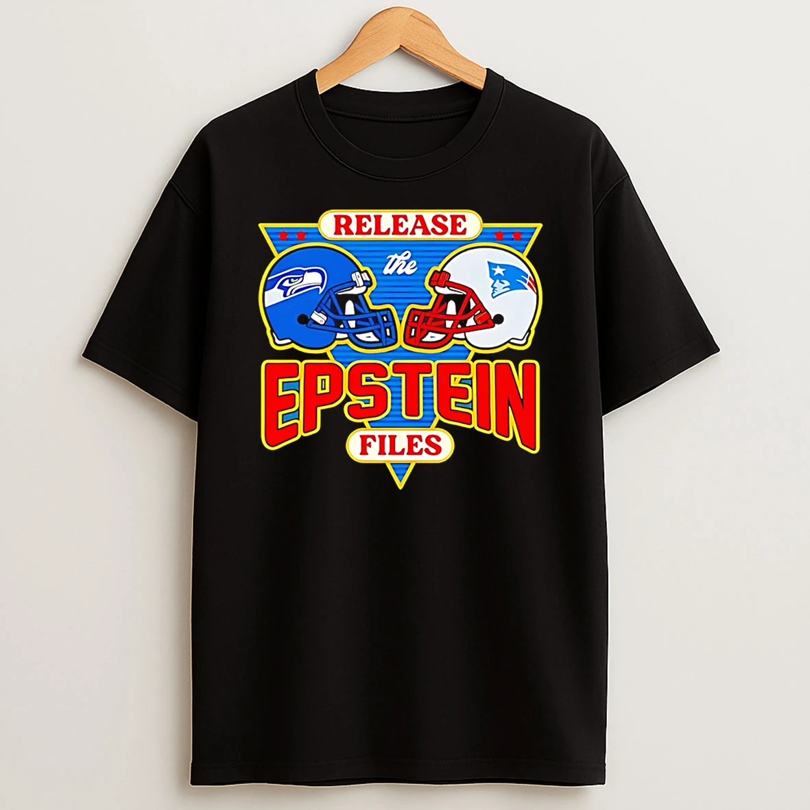 Seahawks Vs Patriots Release The Epstein Files T Shirt