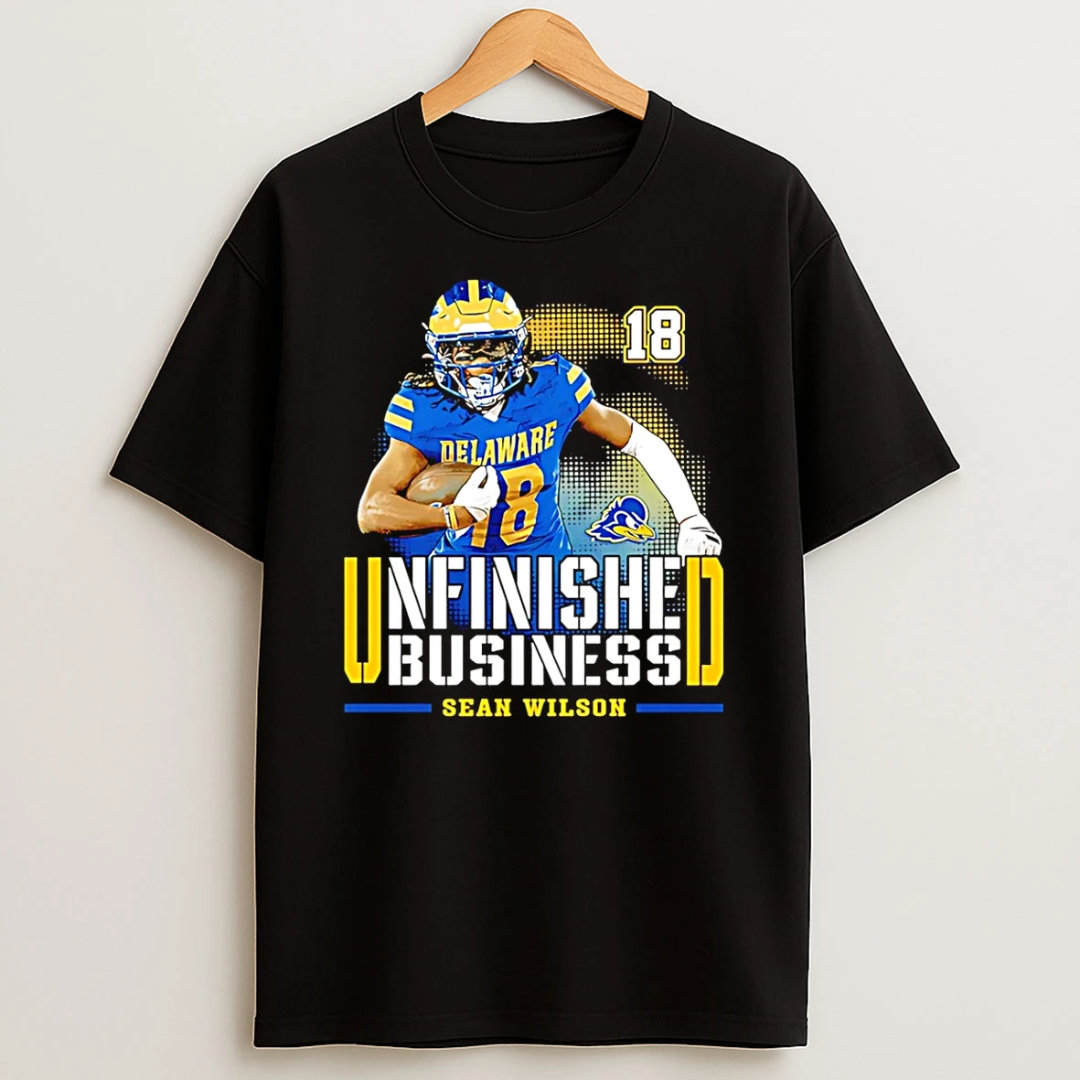 Sean Wilson Delaware Football Ncaa Unfinished Business T Shirt