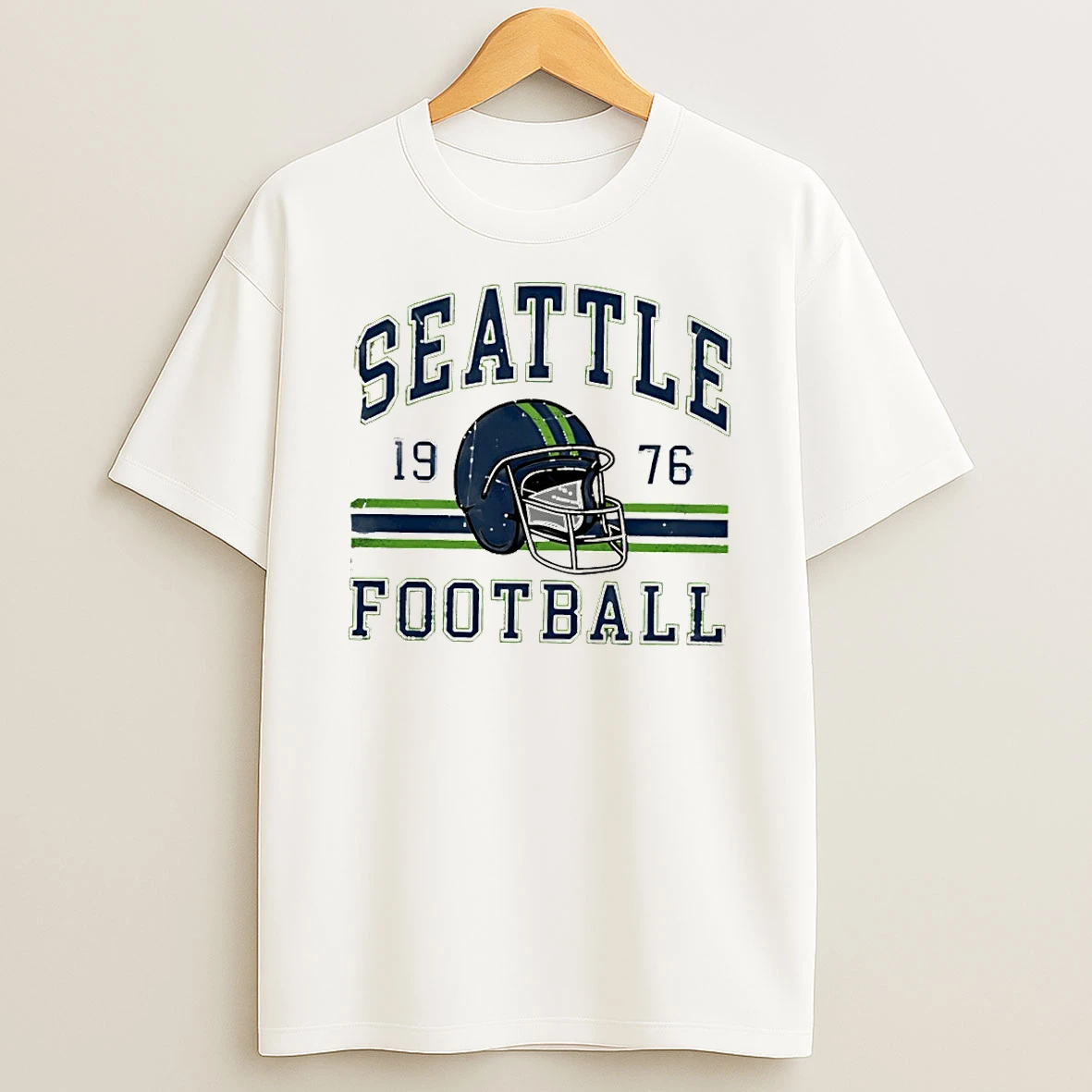 Seattle Football Vintage Seattle Seahawk 1976 T Shirt