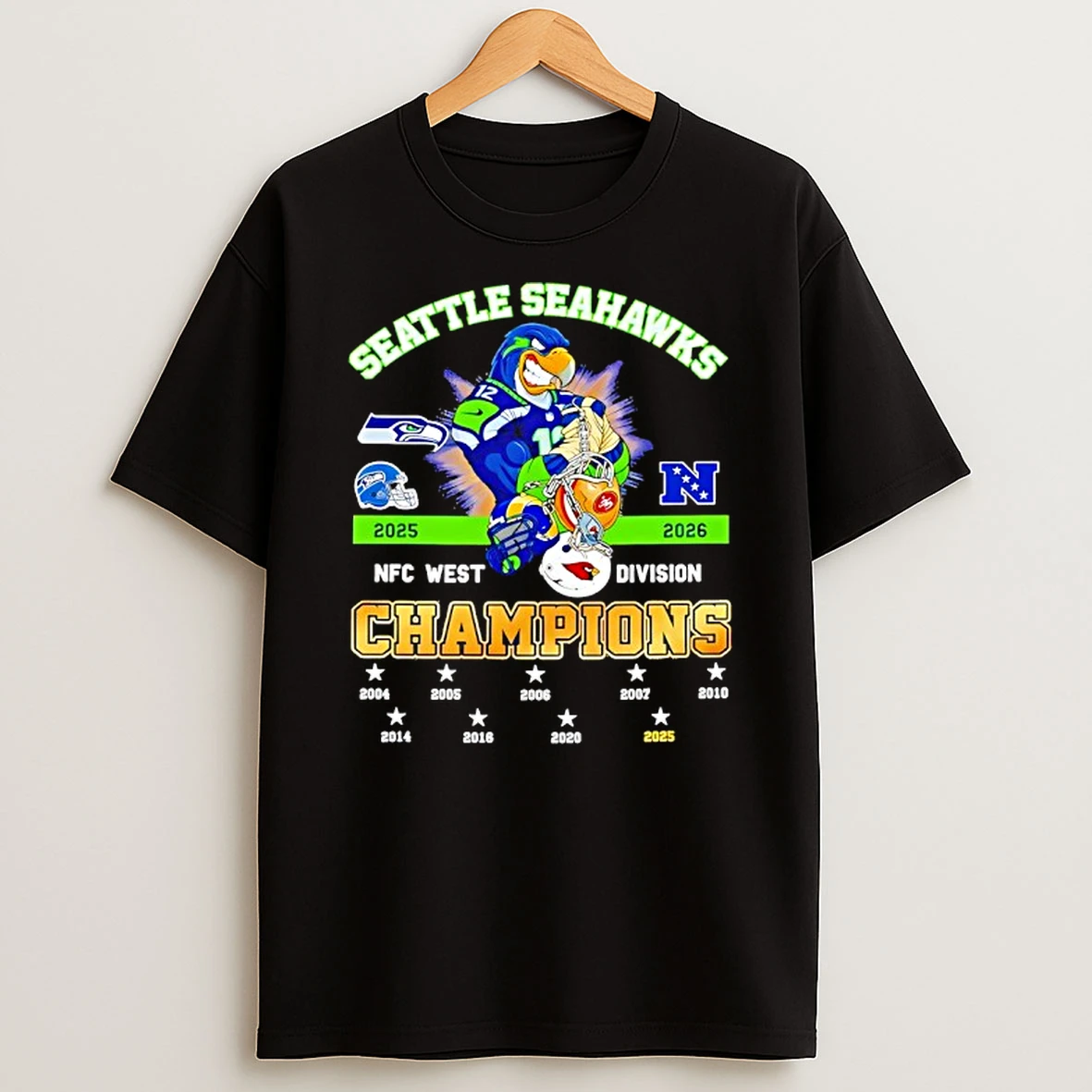 Seattle Seahawks 2025 2026 Nfc West Division Champions T Shirt