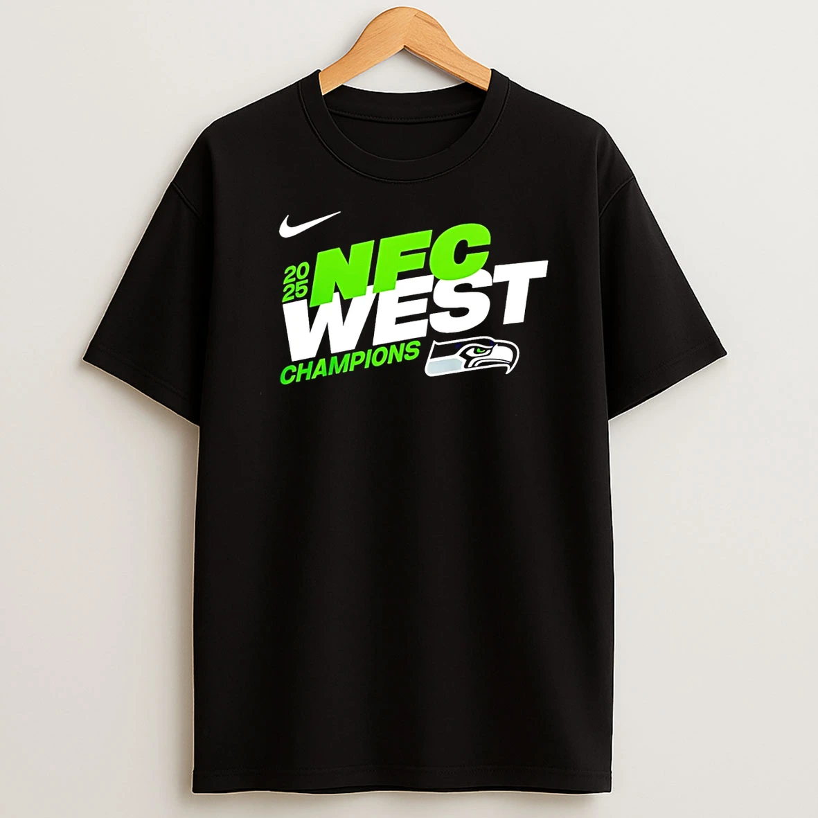Seattle Seahawks 2025 26 Nfc South Champions Logo T Shirt