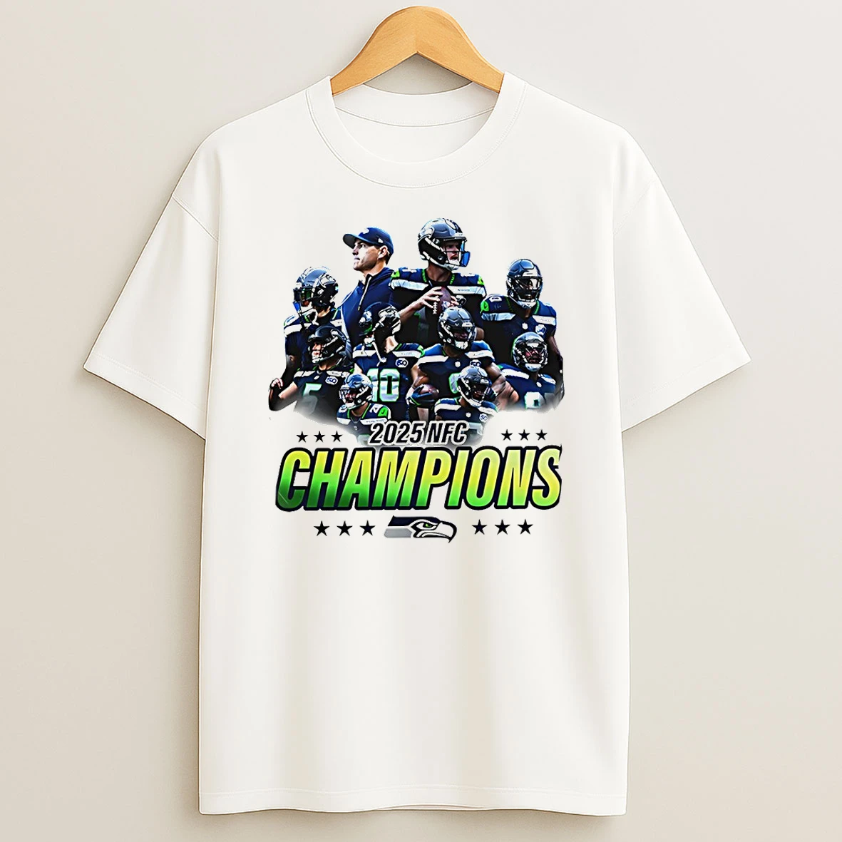 Seattle Seahawks 2025 Nfc Champions Winner Football Playoffs T Shirt