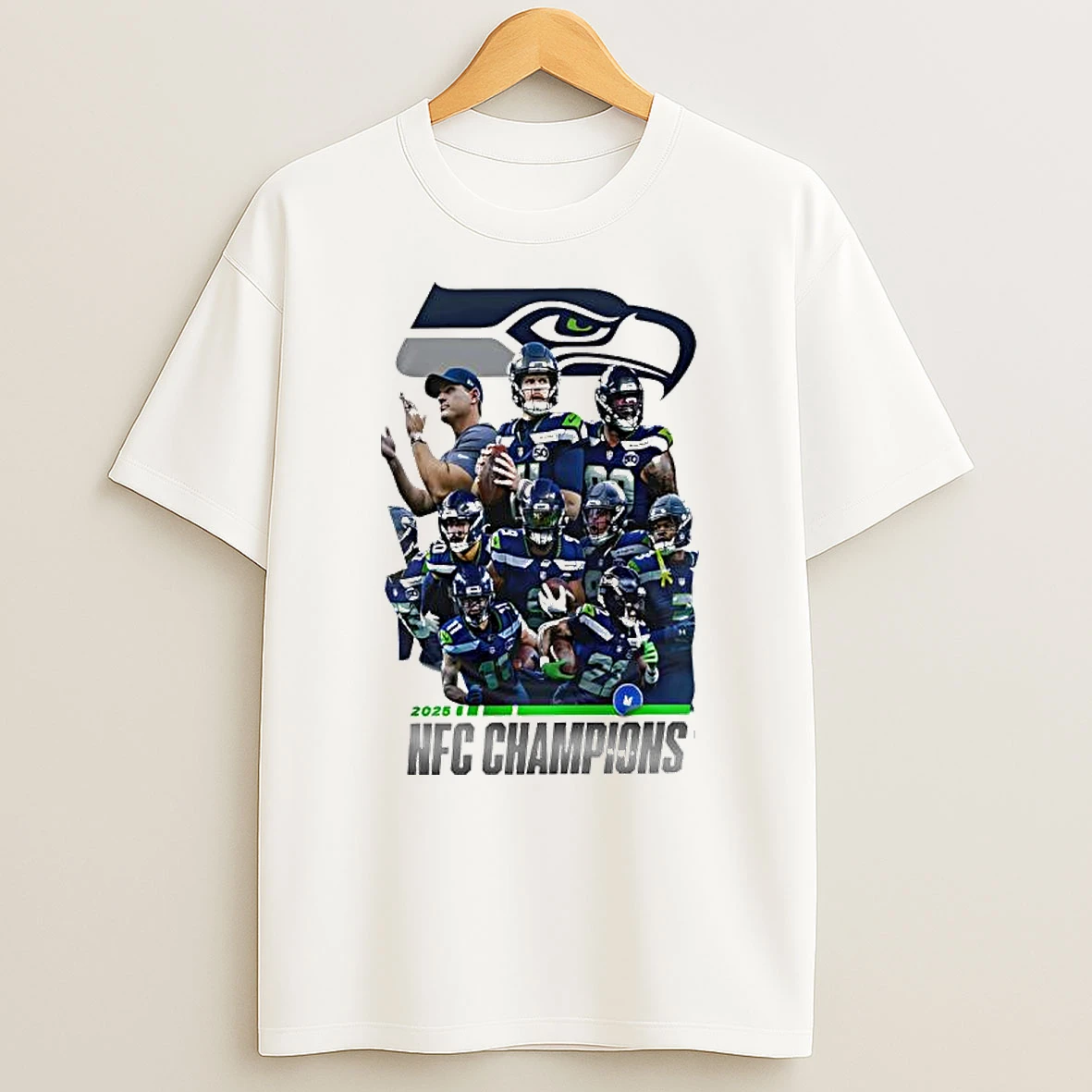 Seattle Seahawks 2025 Nfc Champions Team T Shirt