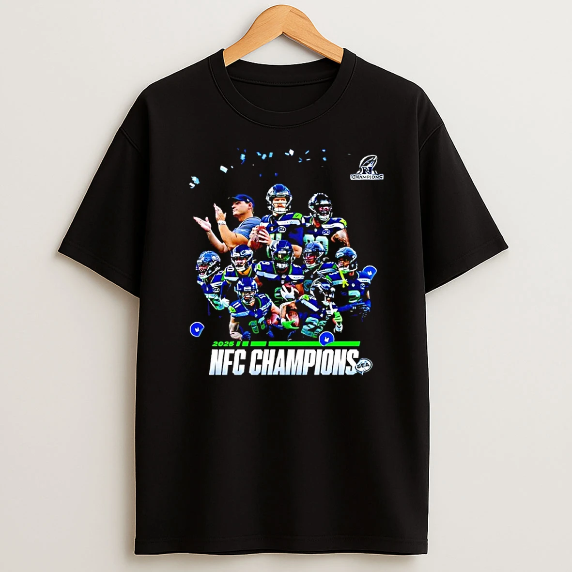 Seattle Seahawks 2025 Nfc Championship Victory Road To Super Bowl Lx 2026 T Shirt