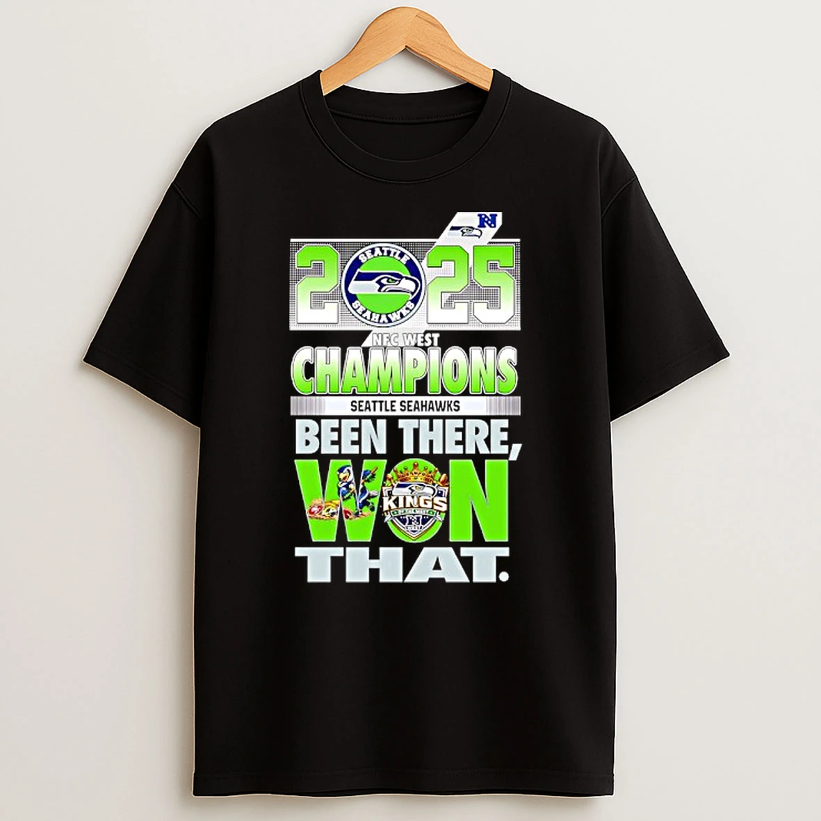 Seattle Seahawks 2025 Nfc West Champions Been There Won That T Shirt