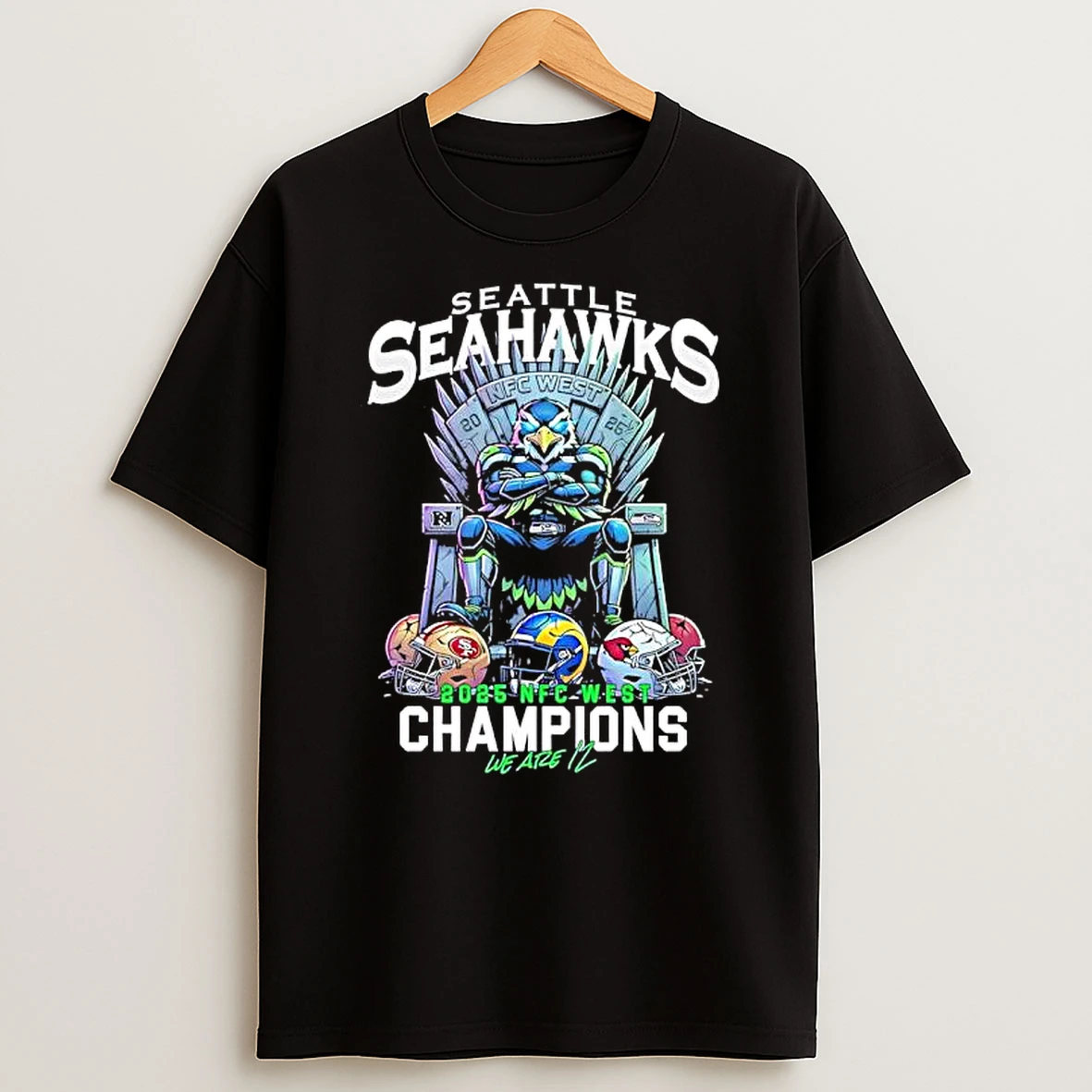 Seattle Seahawks 2025 Nfc West Division Champions Conquer We Are 12 T Shirt