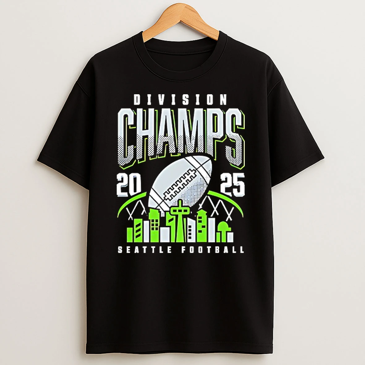 Seattle Seahawks 2025 Nfc West Division Champions Skyline T Shirt