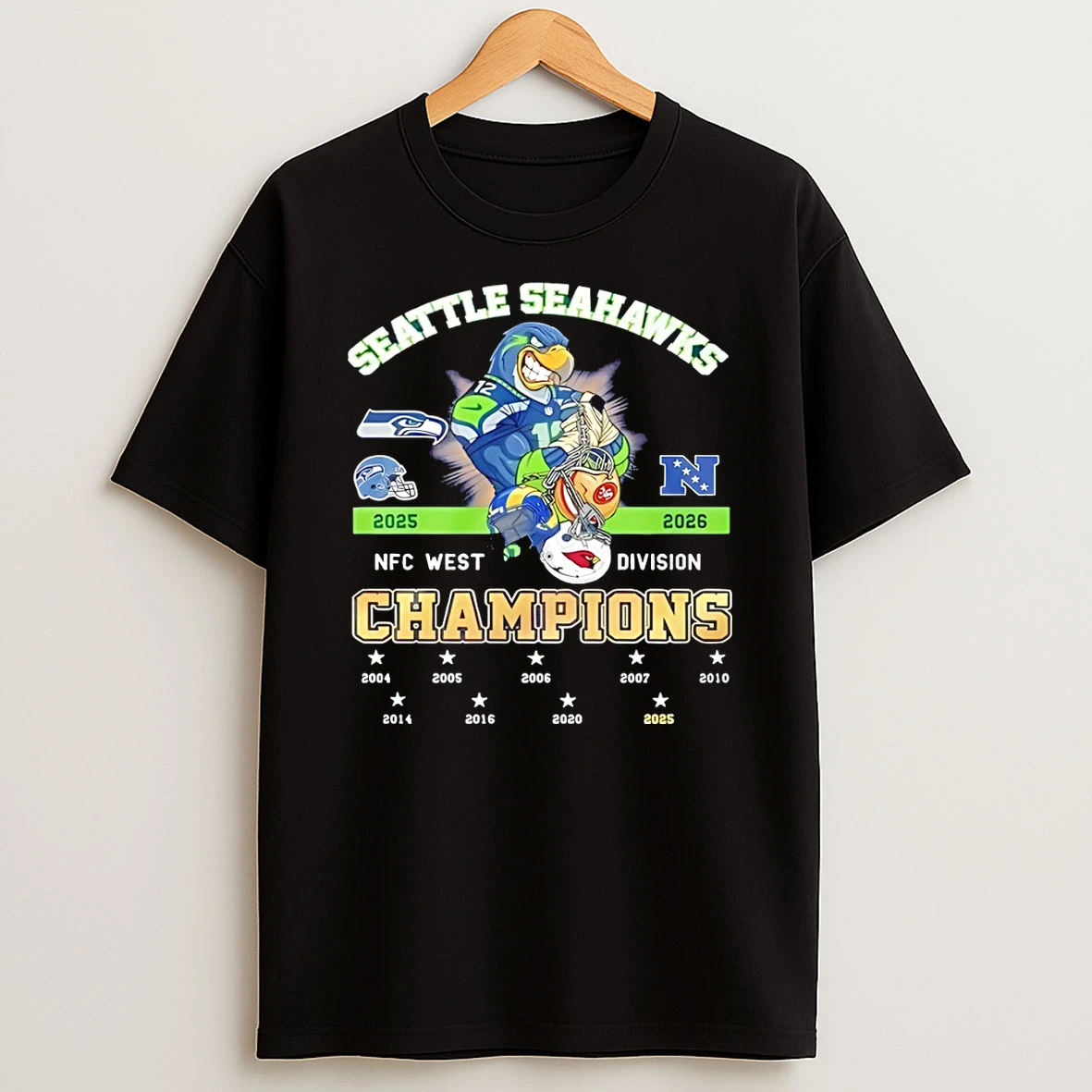 Seattle Seahawks 2025 Nfc West Division Champions Sports T Shirt