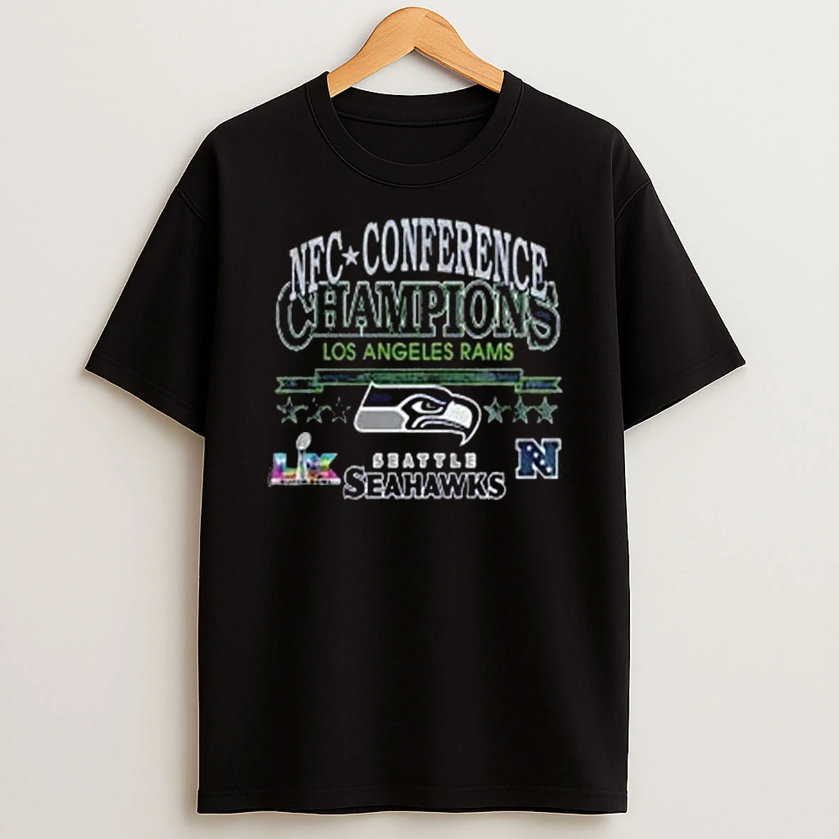 Seattle Seahawks 2025 Nfc Conference Champions Locker Room T Shirt