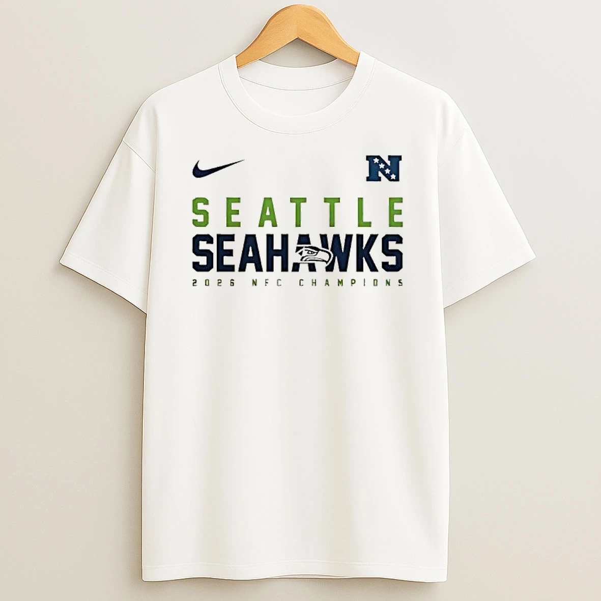 Seattle Seahawks 2026 Nfc Champions Logo T Shirt