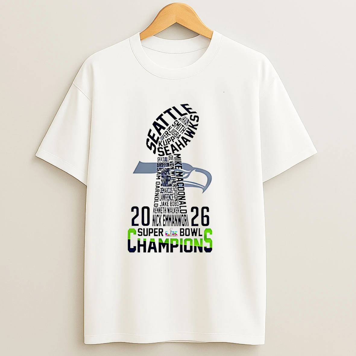 Seattle Seahawks 2026 Super Bowl Champions T Shirt
