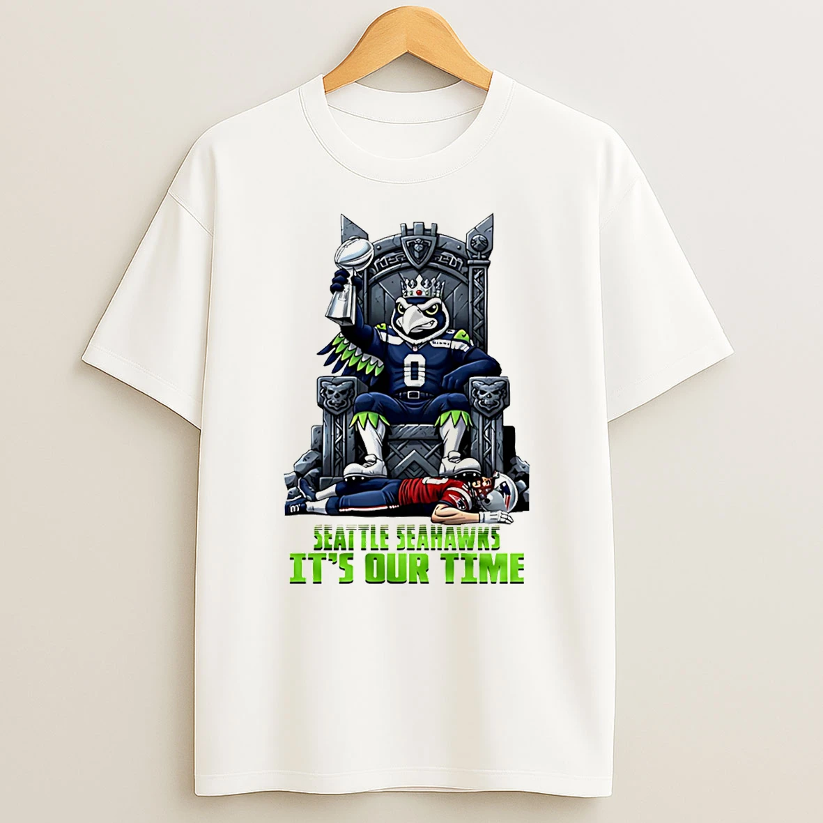 Seattle Seahawks 2026 Super Bowl Its Out Time Mascot T Shirt