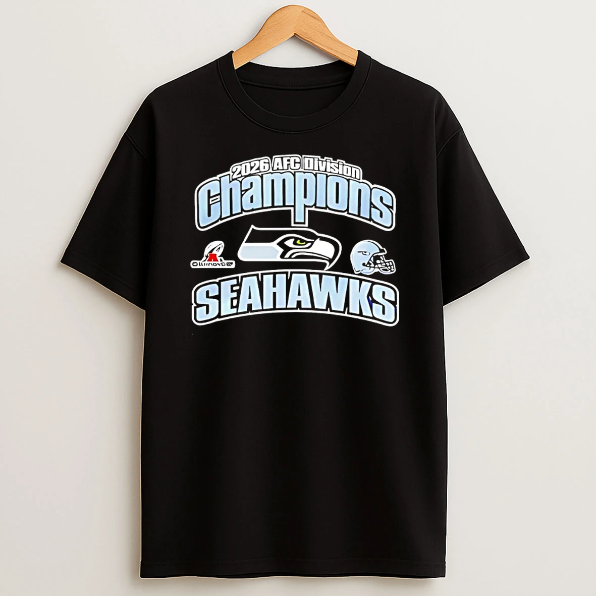 Seattle Seahawks Afc Divisional Champs 2025 26 Logo T Shirt