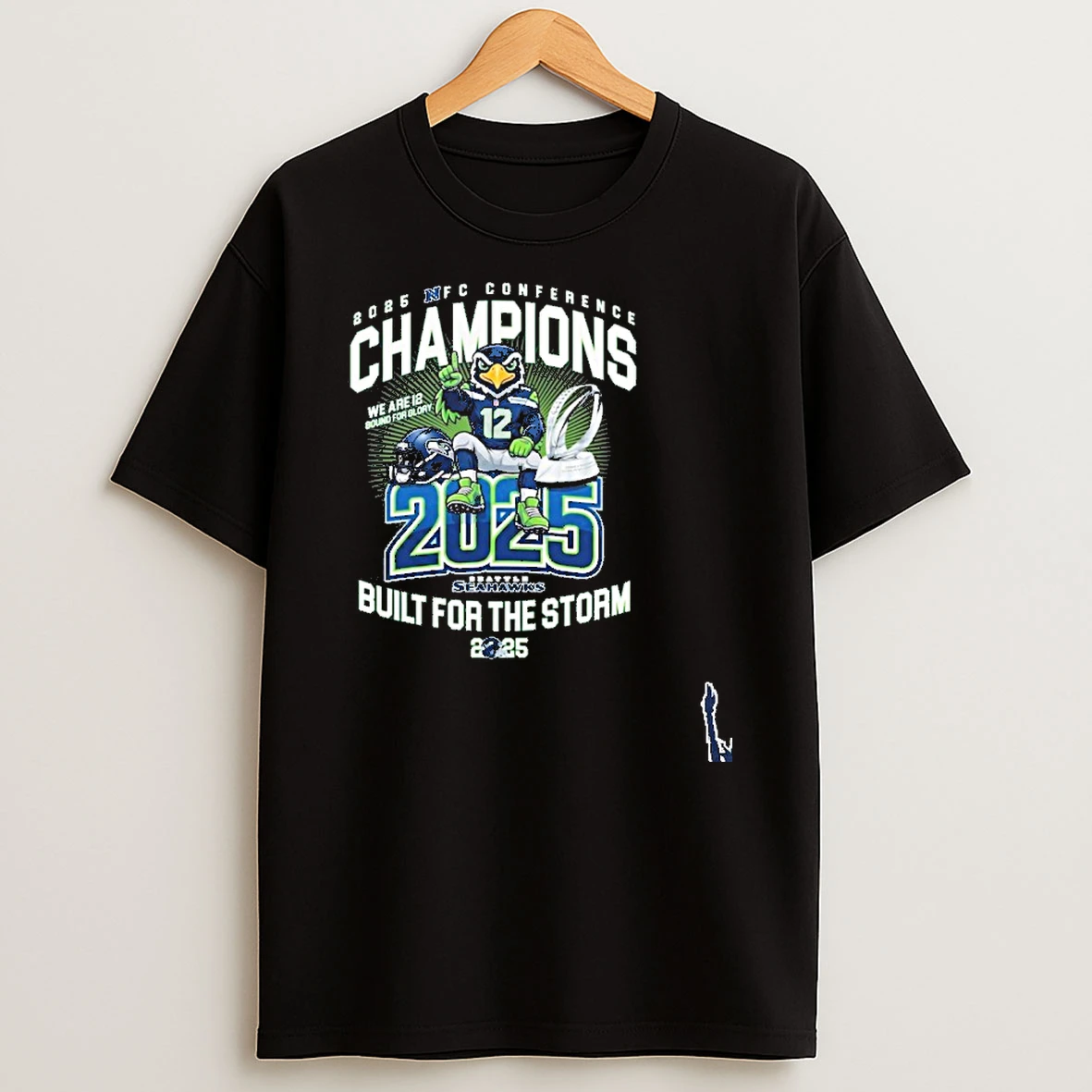 Seattle Seahawks Built For The Storm Nfc Conference Champions T Shirt
