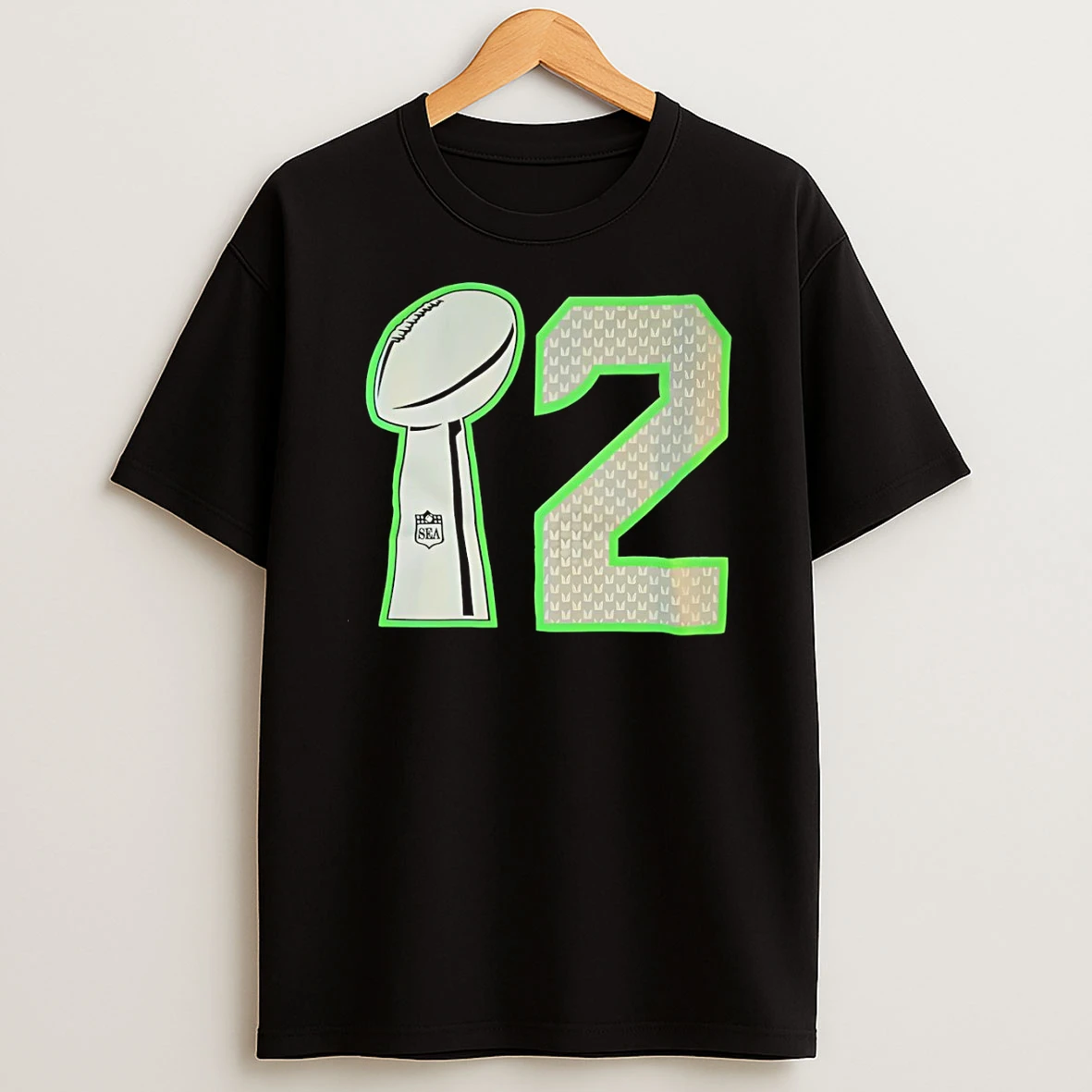 Seattle Seahawks Football 12 Super Bowl Trophy T Shirt