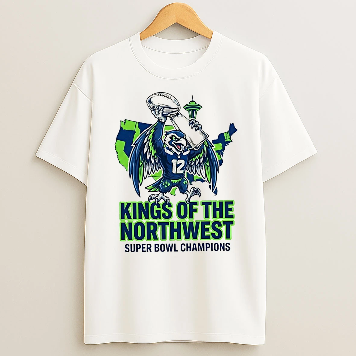 Seattle Seahawks Football Kings Of The North West Lx Super Bowl Champions 2026 T Shirt