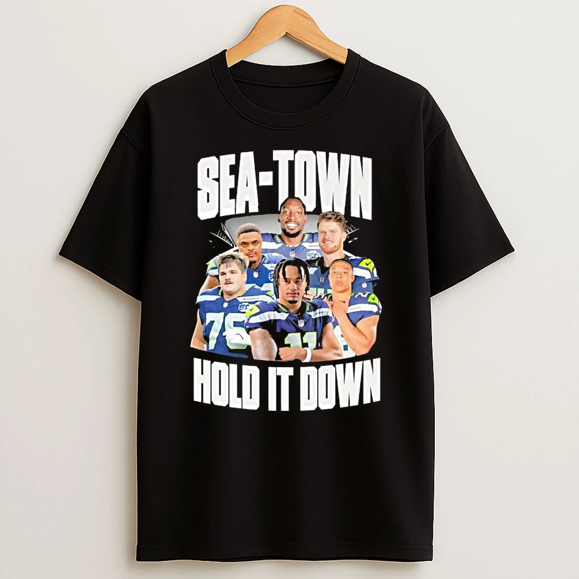 Seattle Seahawks Football Legends Sea Town Hold It Down T Shirt