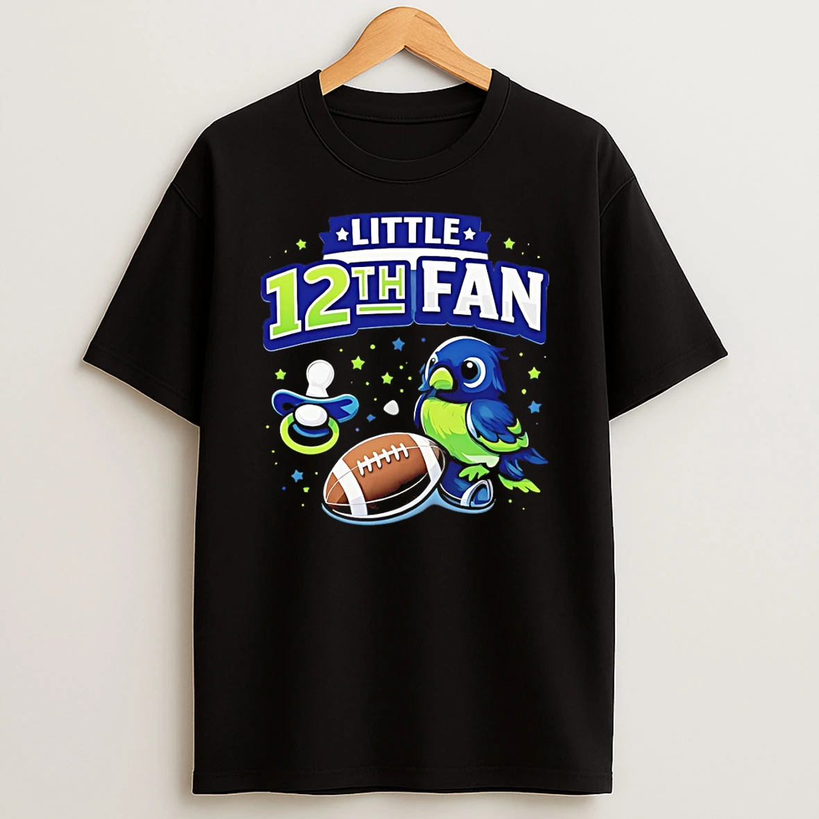 Seattle Seahawks Football Little 12th Fan Lix Super Bowl 2026 T Shirt
