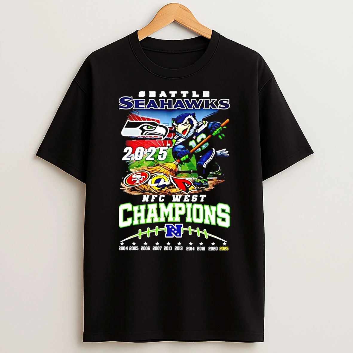 Seattle Seahawks Football Nfc West Champions 2025 T Shirt