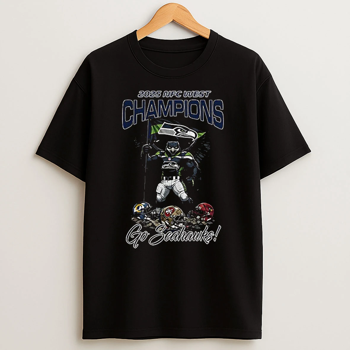 Seattle Seahawks Football Nfc West Division Champions Go Seahawks T Shirt