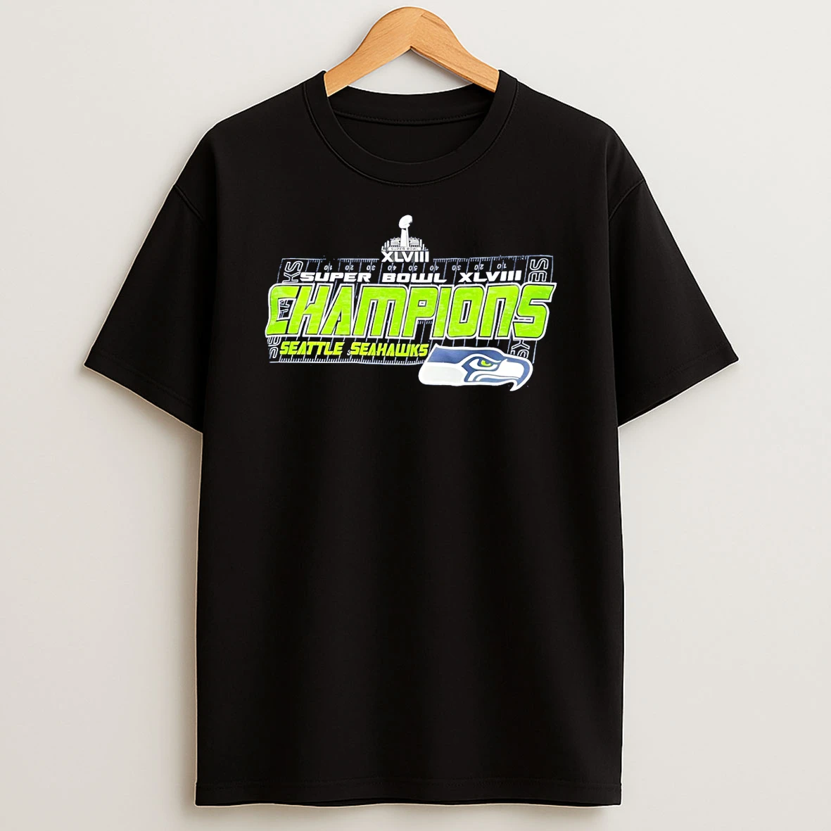 Seattle Seahawks Football Super Bowl Xlviii Champions Game Day T Shirt