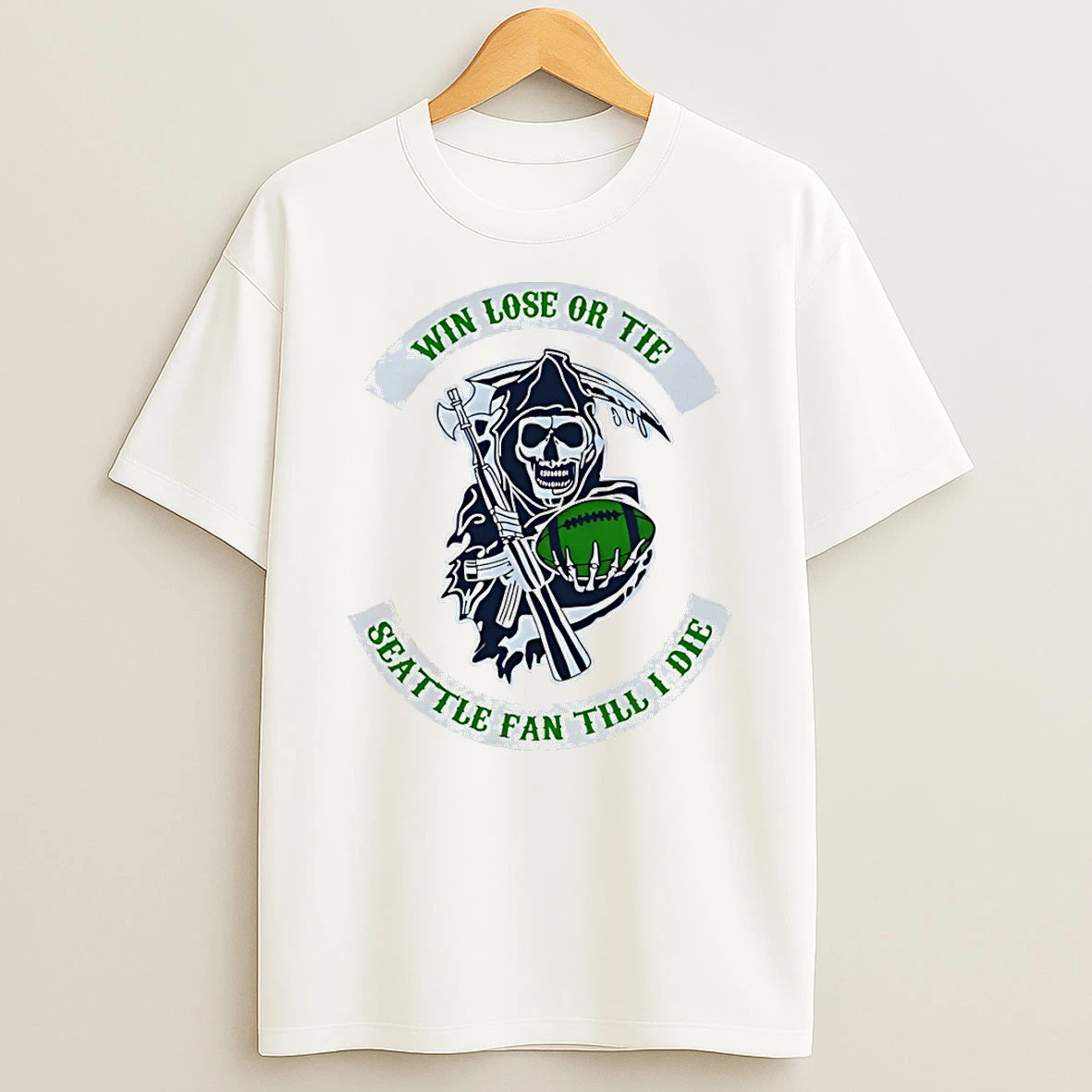 Seattle Seahawks Football Win Lose Or Tie Seattle Fan Till I Die T Shirt
