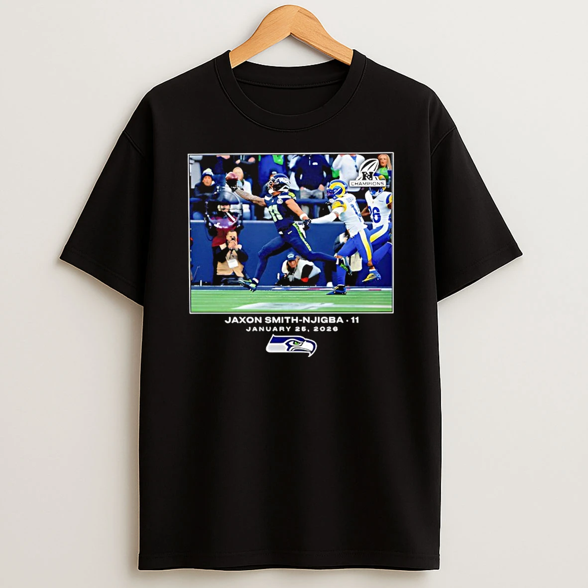 Seattle Seahawks Jaxon Smith Njigba Nfl Flash Features Week 21 T Shirt